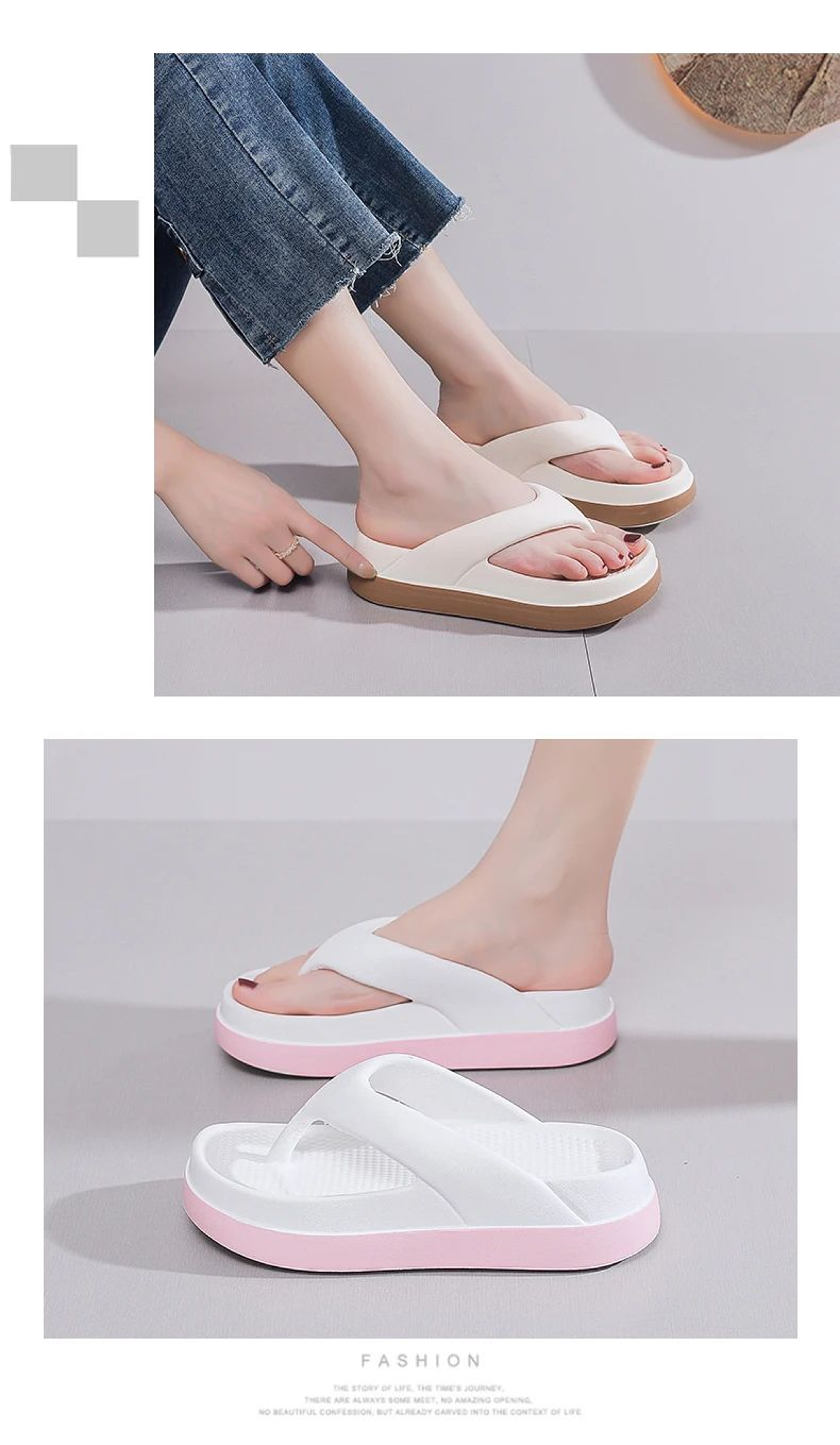 Everyday Comfort Platform Sandals  Trendy Womens Summer FlipFlops 18