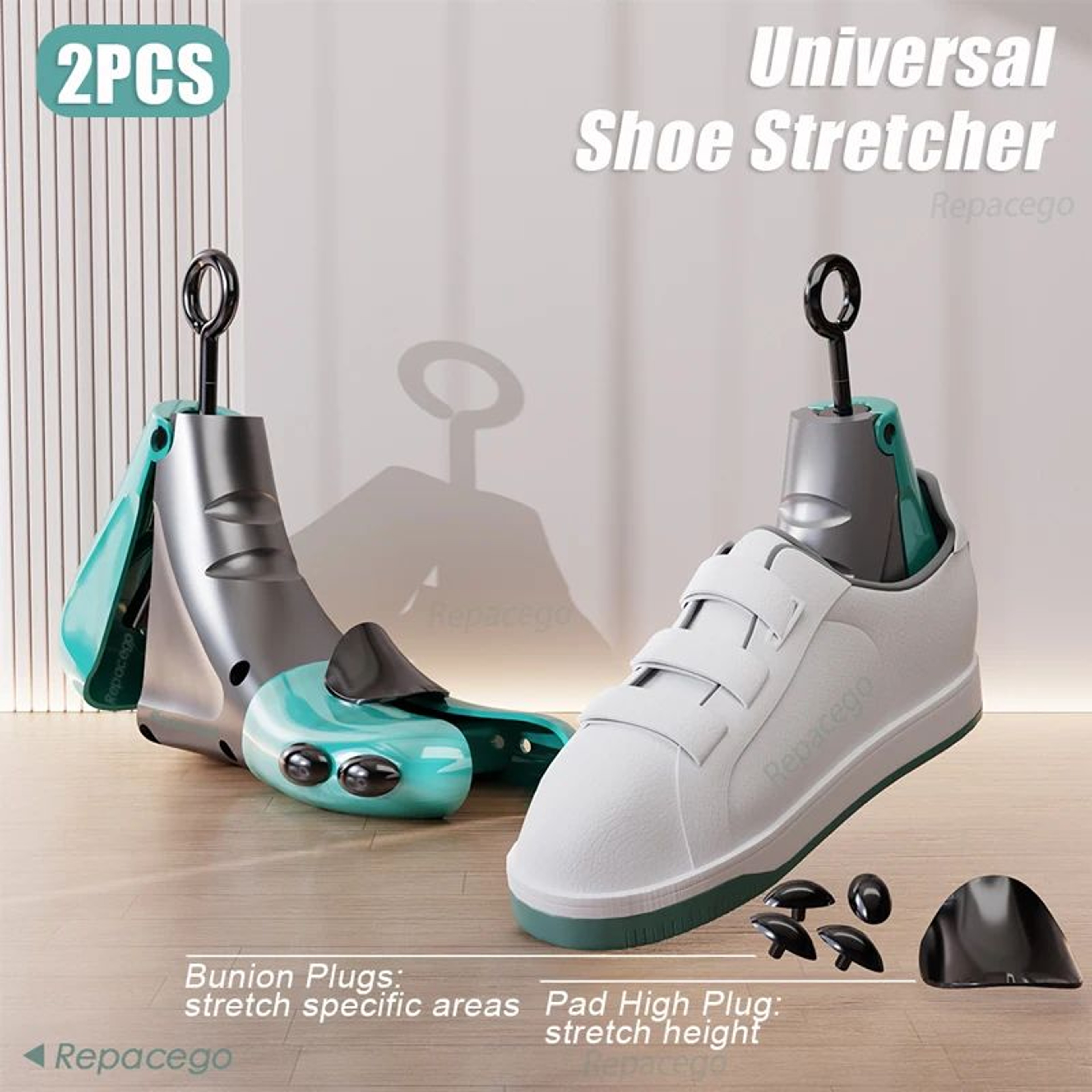 Repacego Adjustable Shoe Tree Shoe Stretcher 12 Pcs  Length  Width Shoe Expander For Men  Women 0