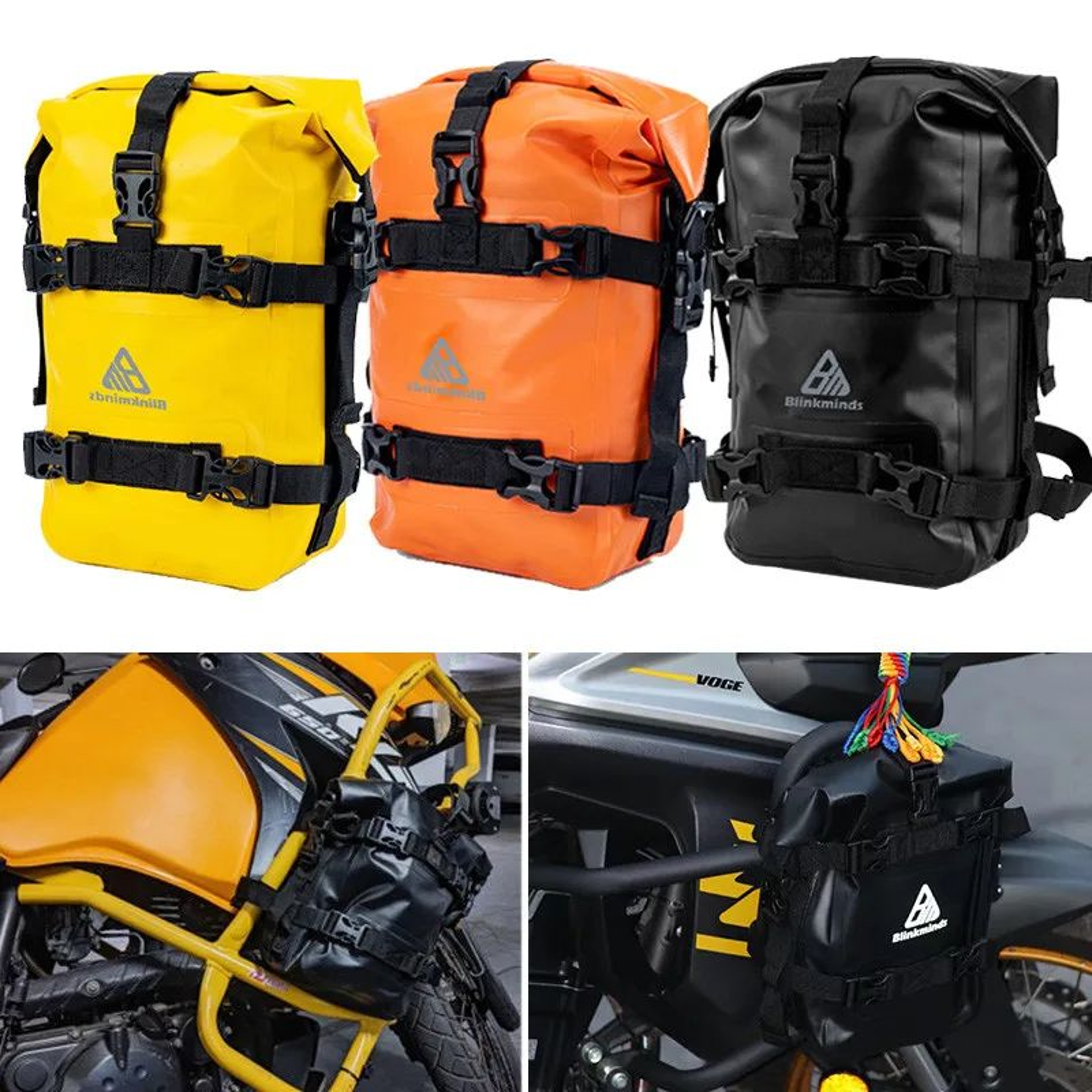 Waterproof Crash Bar Tool Bag For BMW GS  Honda Adventure Bikes QuickAccess Storage For Tools  Esse 0