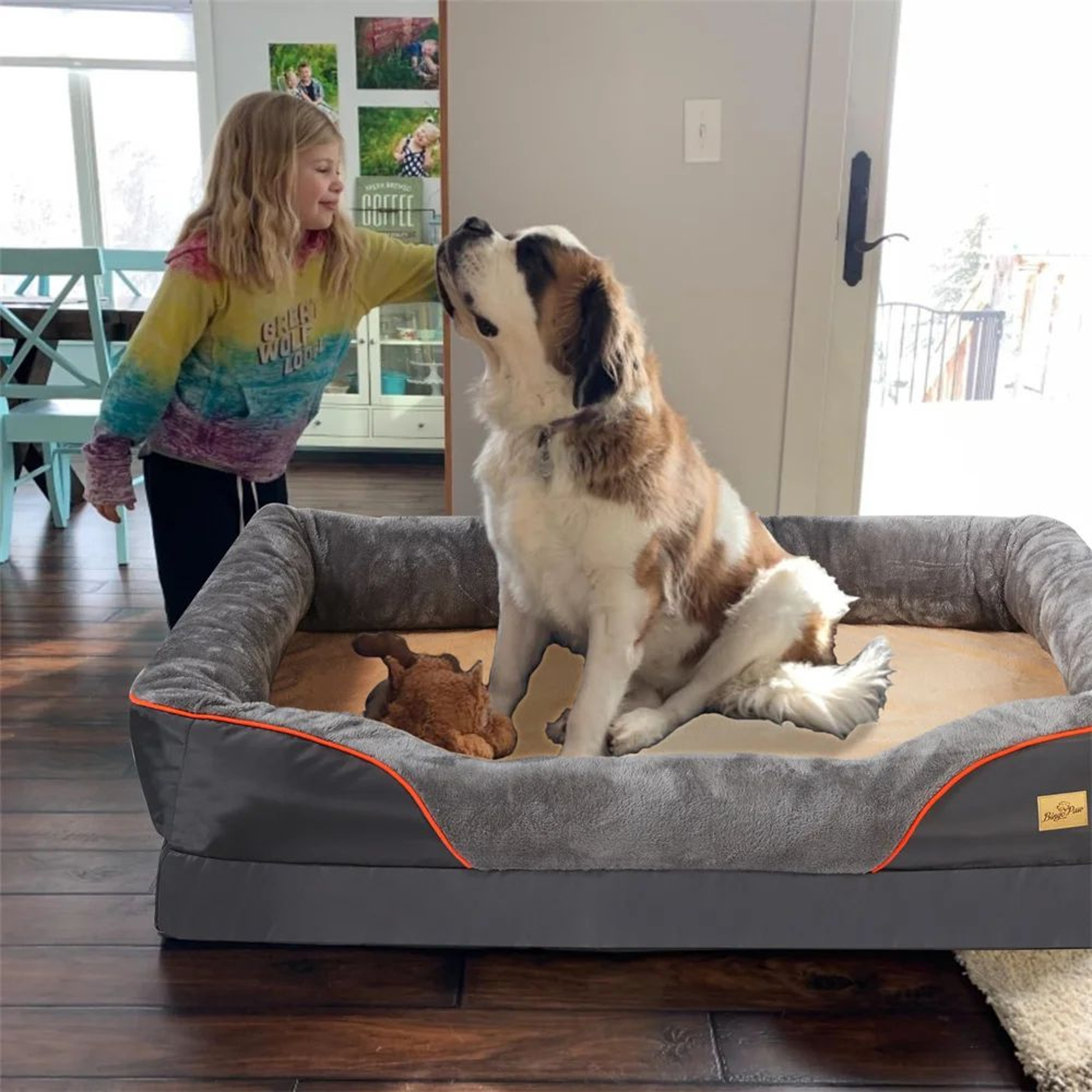 Premium Jumbo Orthopedic Memory Foam Dog Sofa Bed With Waterproof Removable Cover  Ultimate Large D 3