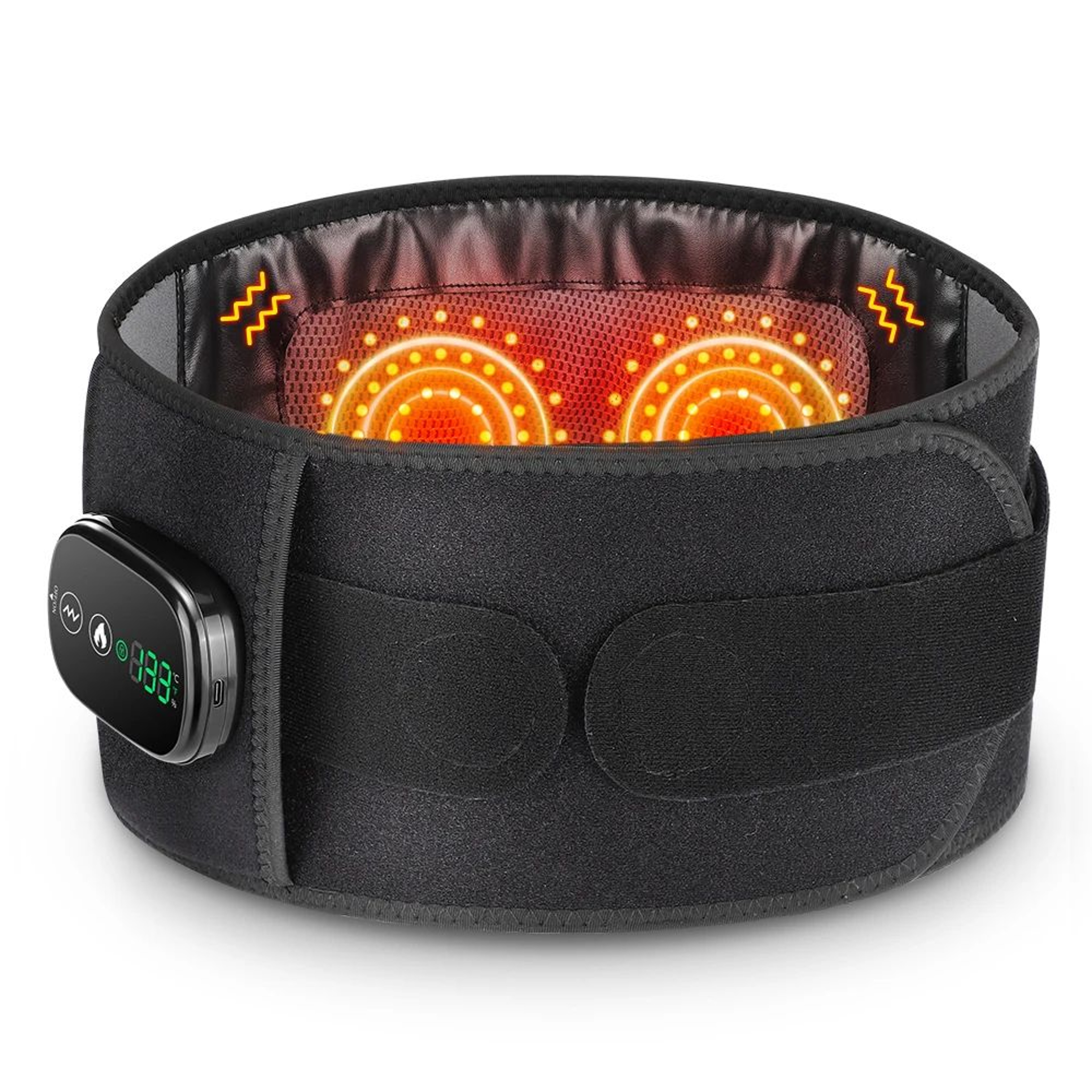 Advanced Red Light Therapy Heating Vibration Massage Belt  Lumbar Support  Hot Compress Back Relief 6