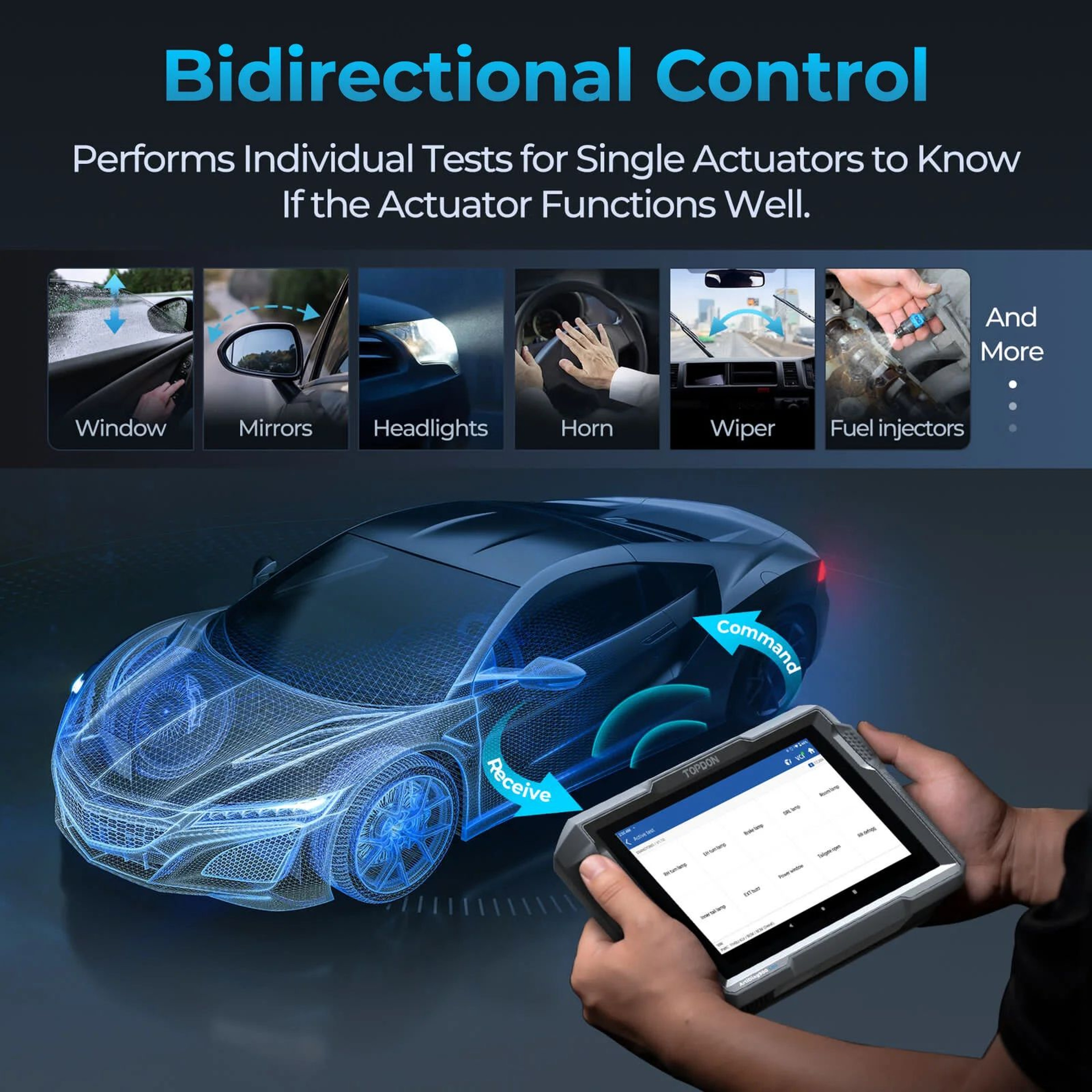 TOPDON ArtiDiag900 Lite Wireless OBD2 Scanner  Bidirectional Automotive Diagnostic Tool 3