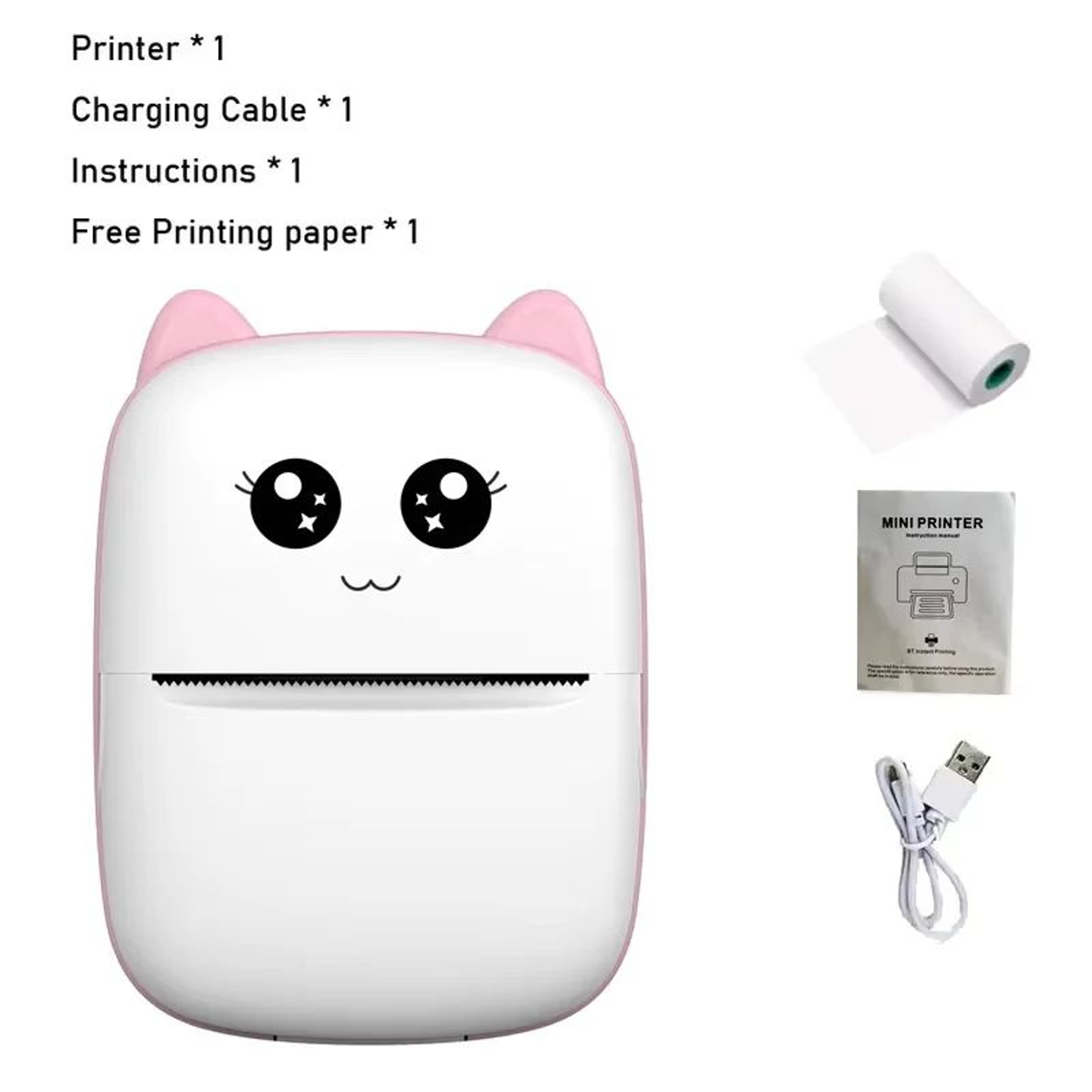 MiniCat Wireless Portable Thermal Printer  Bluetooth Pocket Mini Photo Label Printer 12
