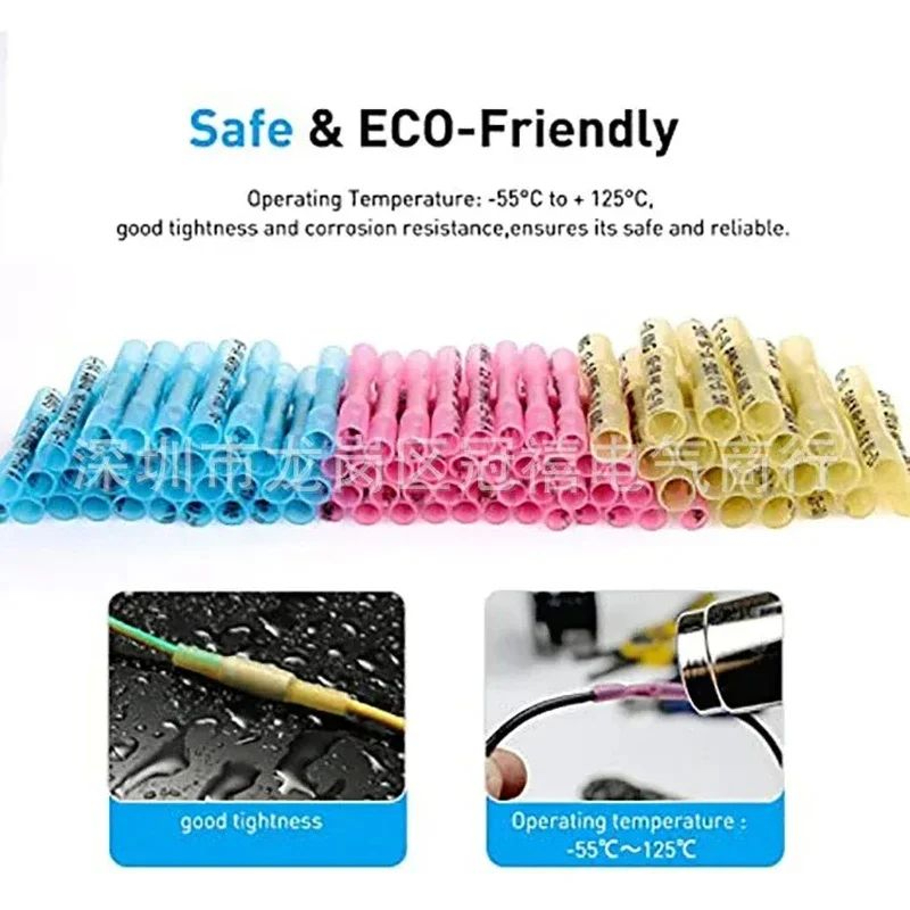 Waterproof HeatShrink Butt Wire Connector Kit Pack Of 1050100200 Crimp Terminals 4