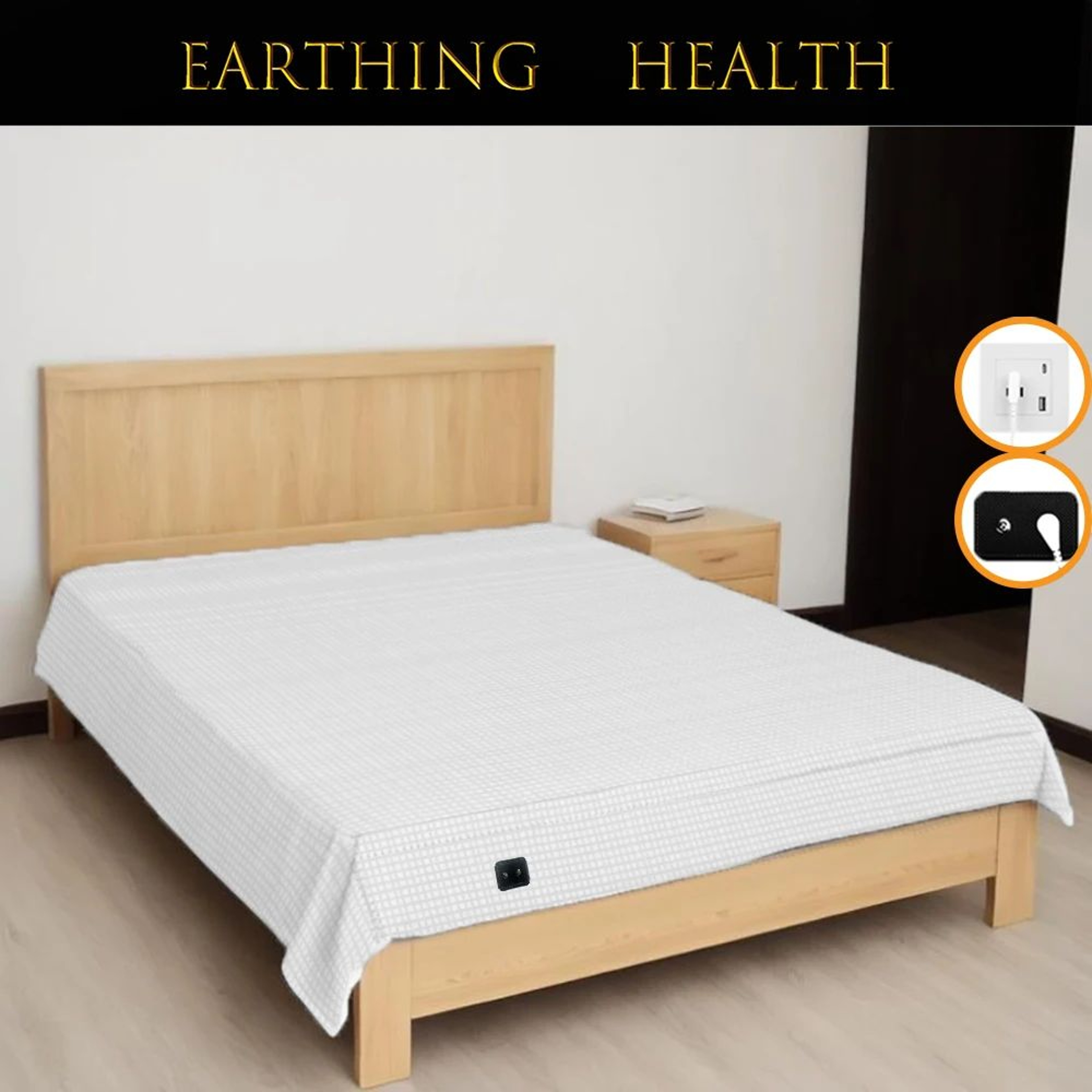 Premium Conductive Grounding Sheet  10 Silver Fiber Antistatic Sleep  WellBeing Bedding 0