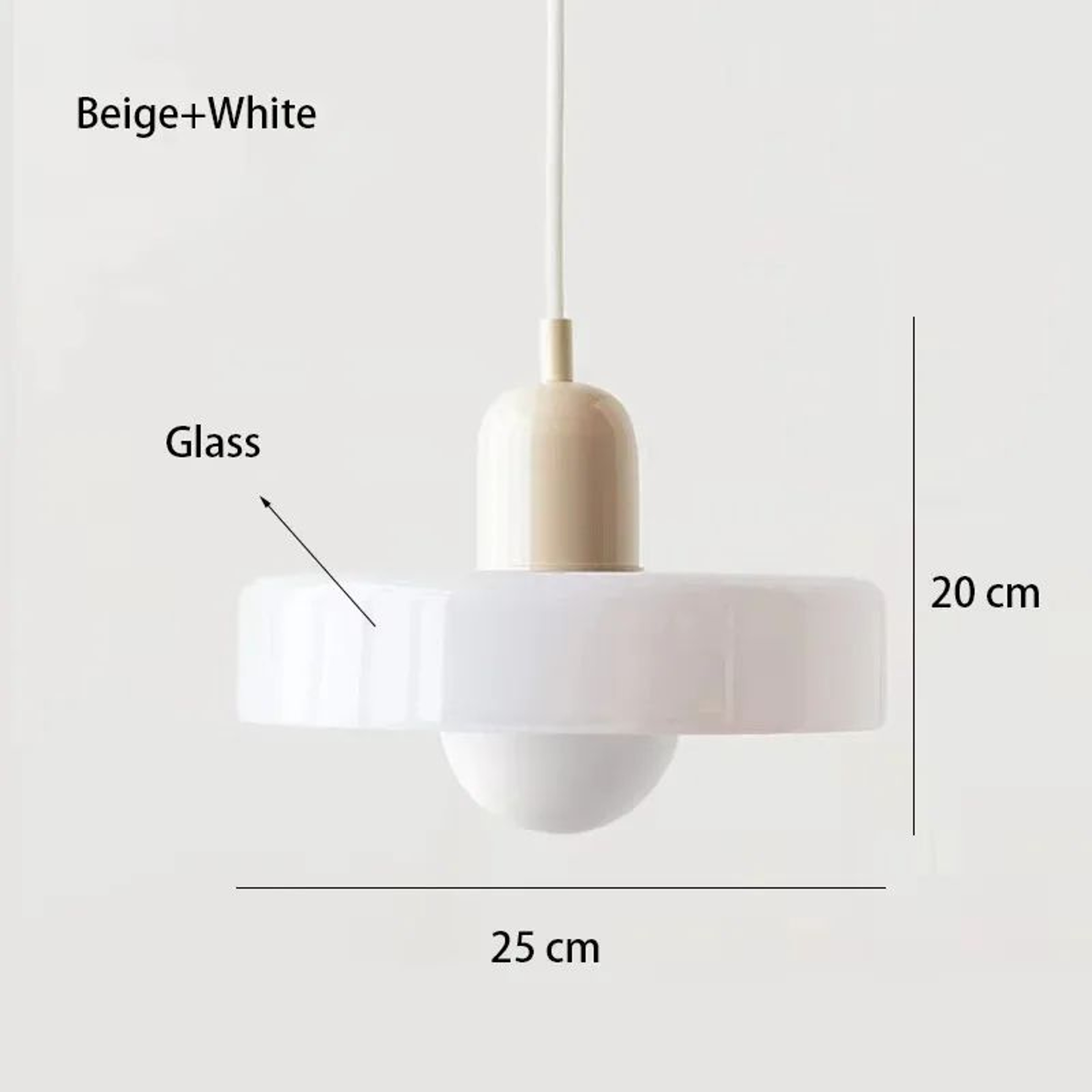 Nordic Elegance Retro Glass Pendant Light  LED Indoor Hanging Light Fixture For Living Room  Dining 6
