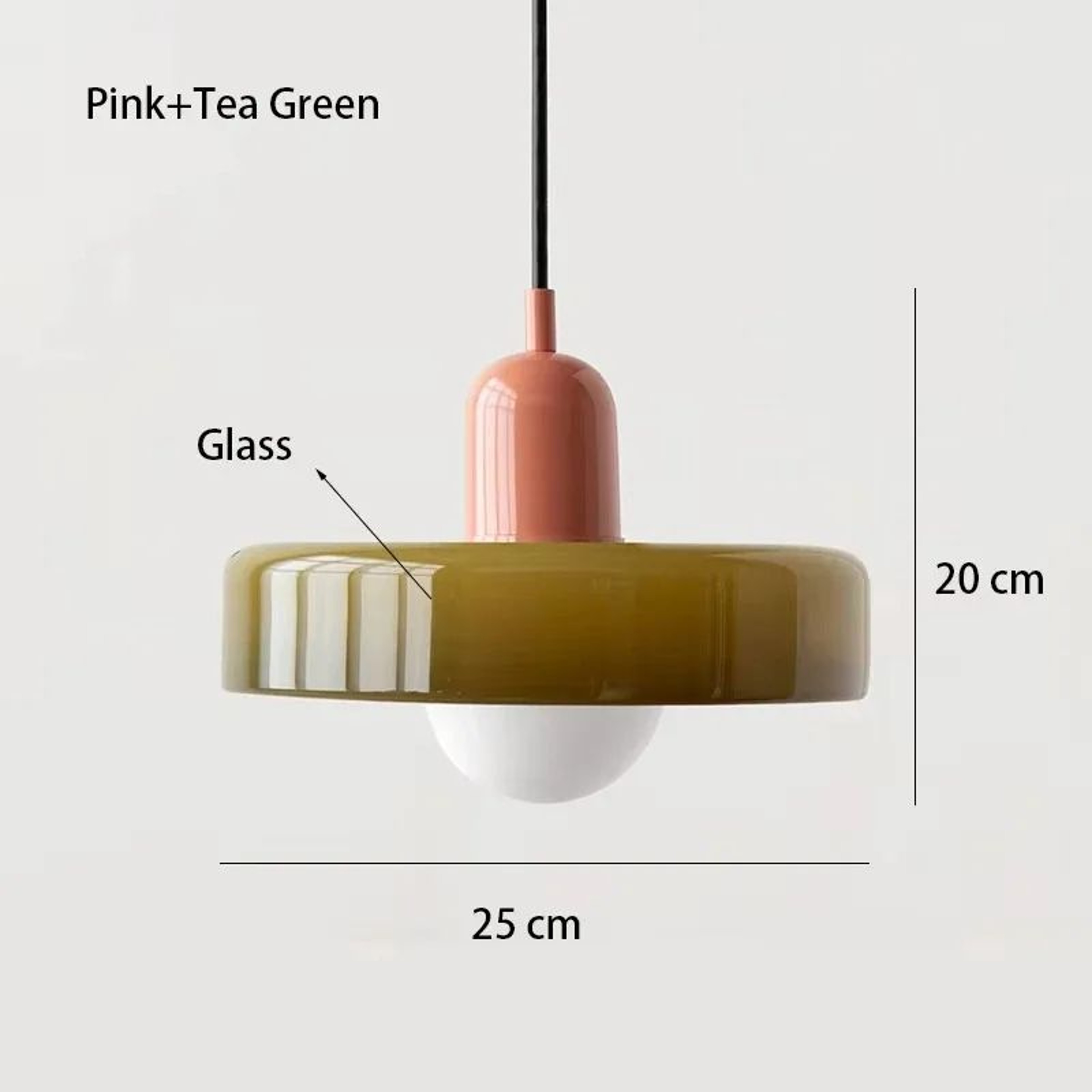 Nordic Elegance Retro Glass Pendant Light  LED Indoor Hanging Light Fixture For Living Room  Dining 17