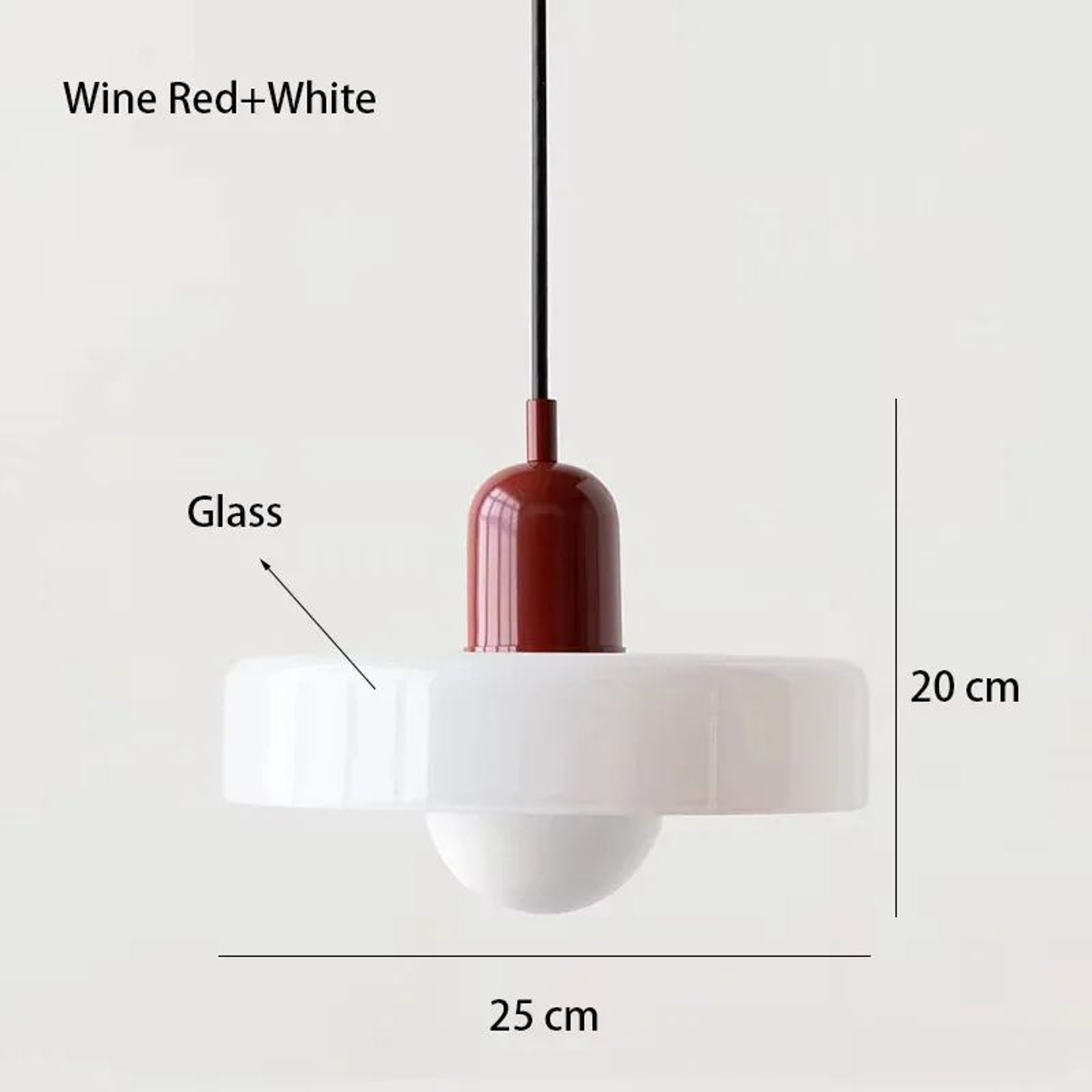 Nordic Elegance Retro Glass Pendant Light  LED Indoor Hanging Light Fixture For Living Room  Dining 9