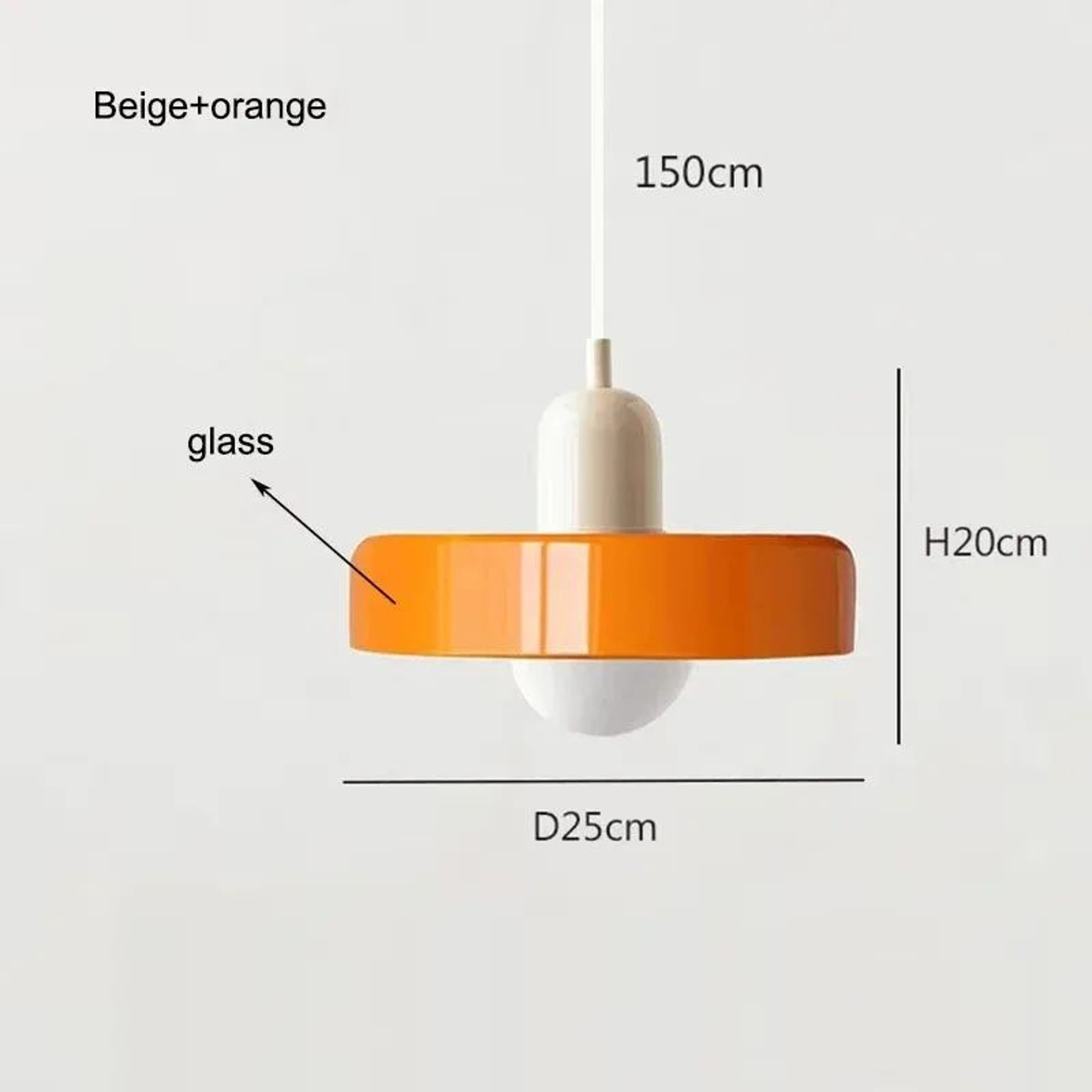 Nordic Elegance Retro Glass Pendant Light  LED Indoor Hanging Light Fixture For Living Room  Dining 11