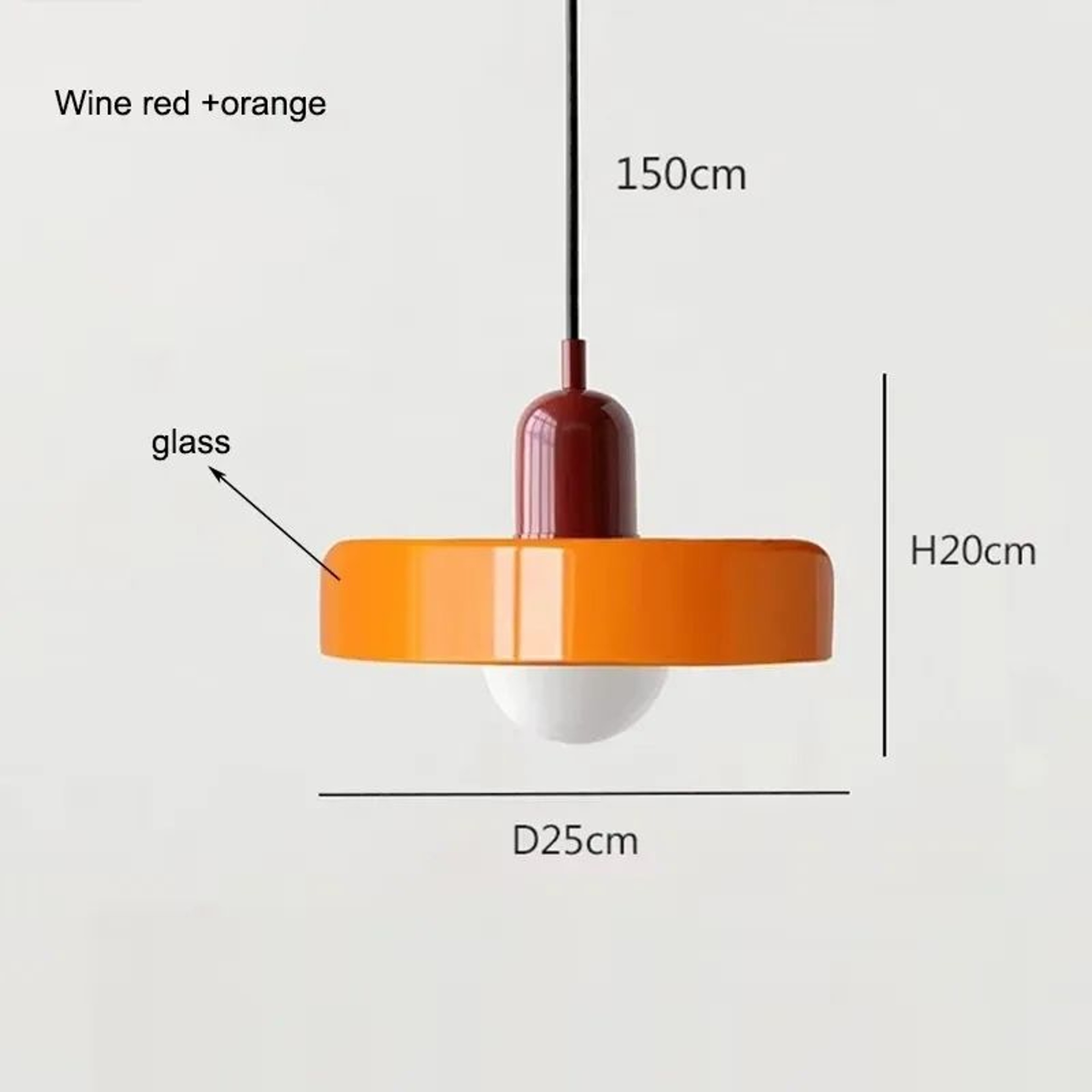 Nordic Elegance Retro Glass Pendant Light  LED Indoor Hanging Light Fixture For Living Room  Dining 12