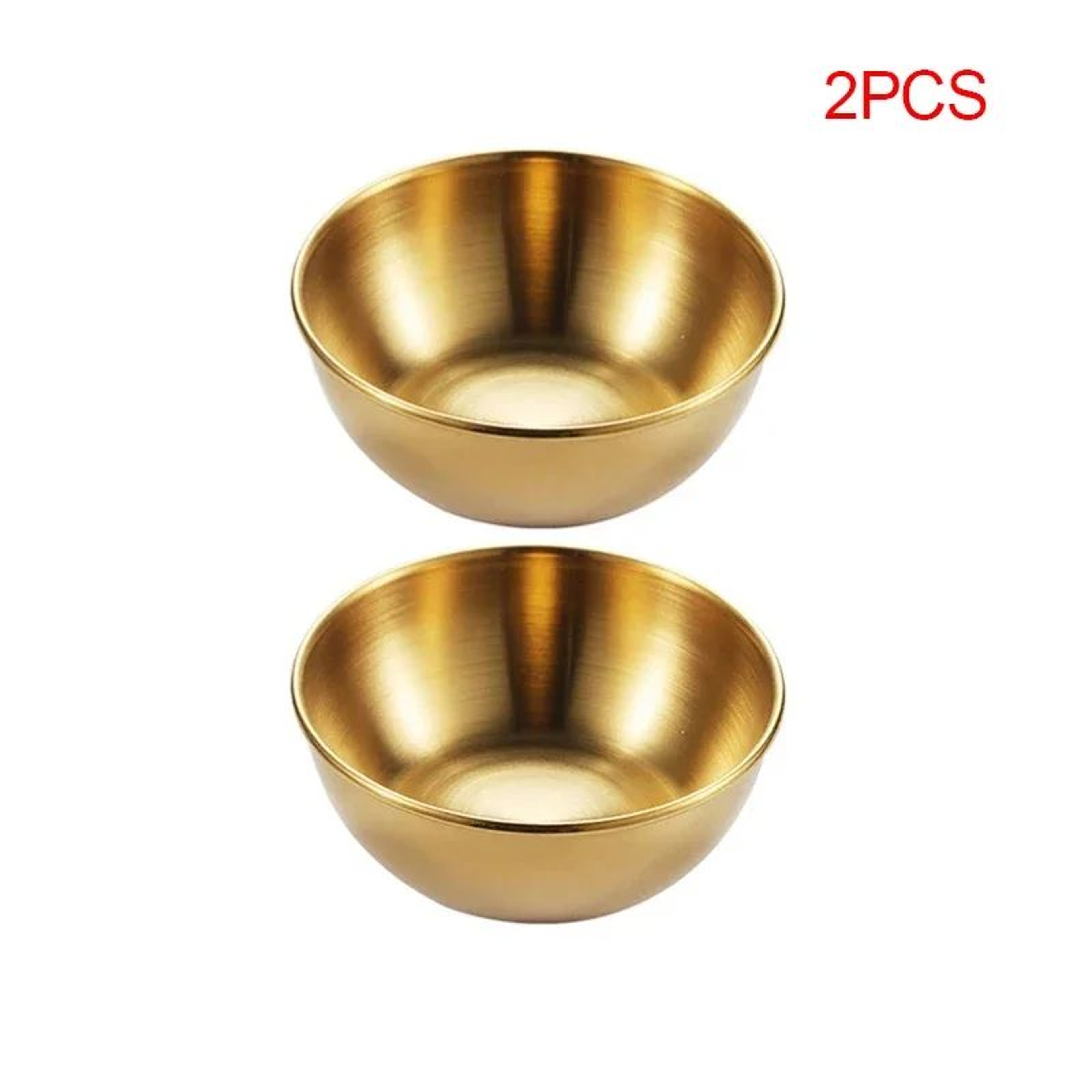 Elegant Stainless Steel Golden Sauce  Appetizer Serving Dishes Set 7