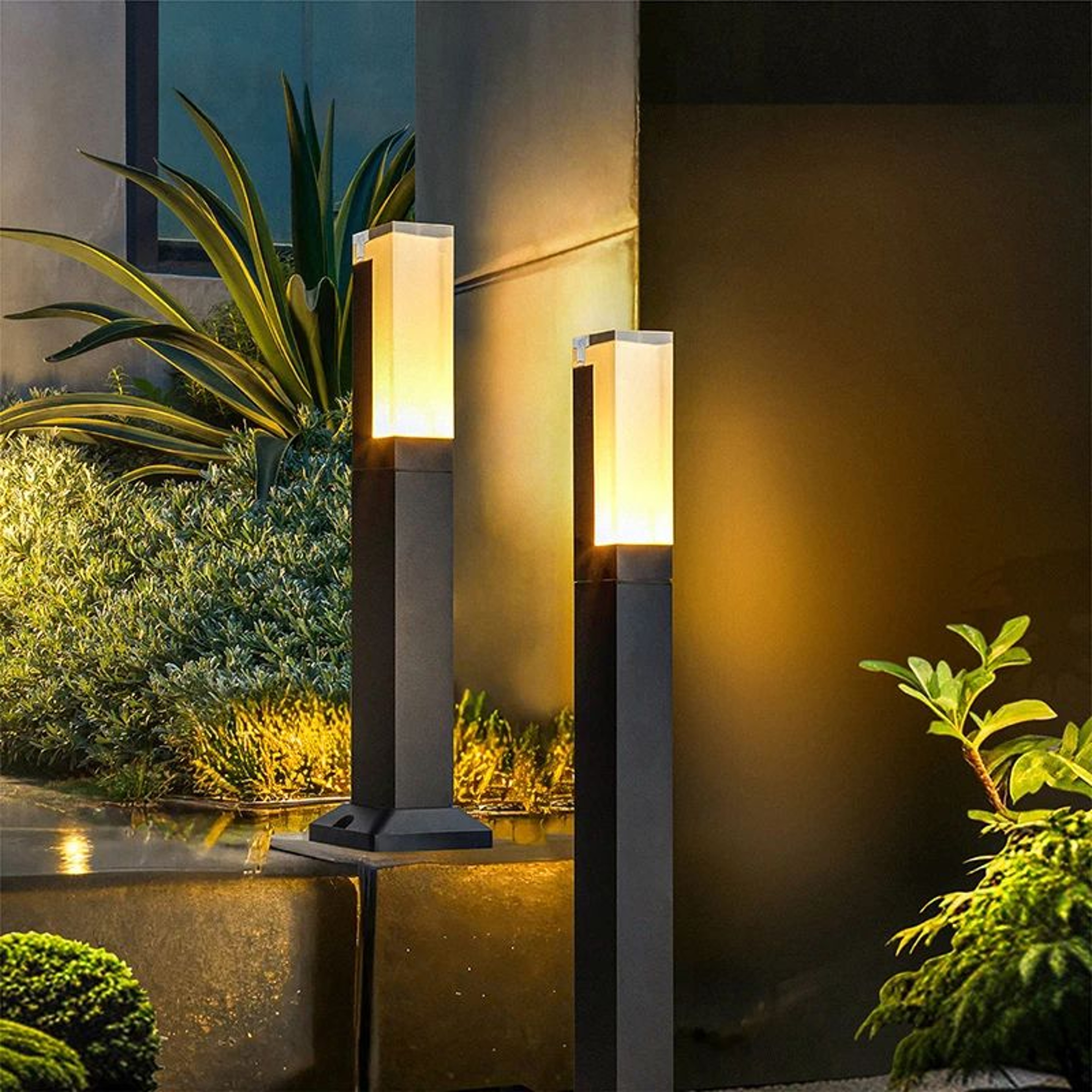 Modern Minimalist Aluminum Outdoor LED Lawn Light For Courtyards  Pathways 5