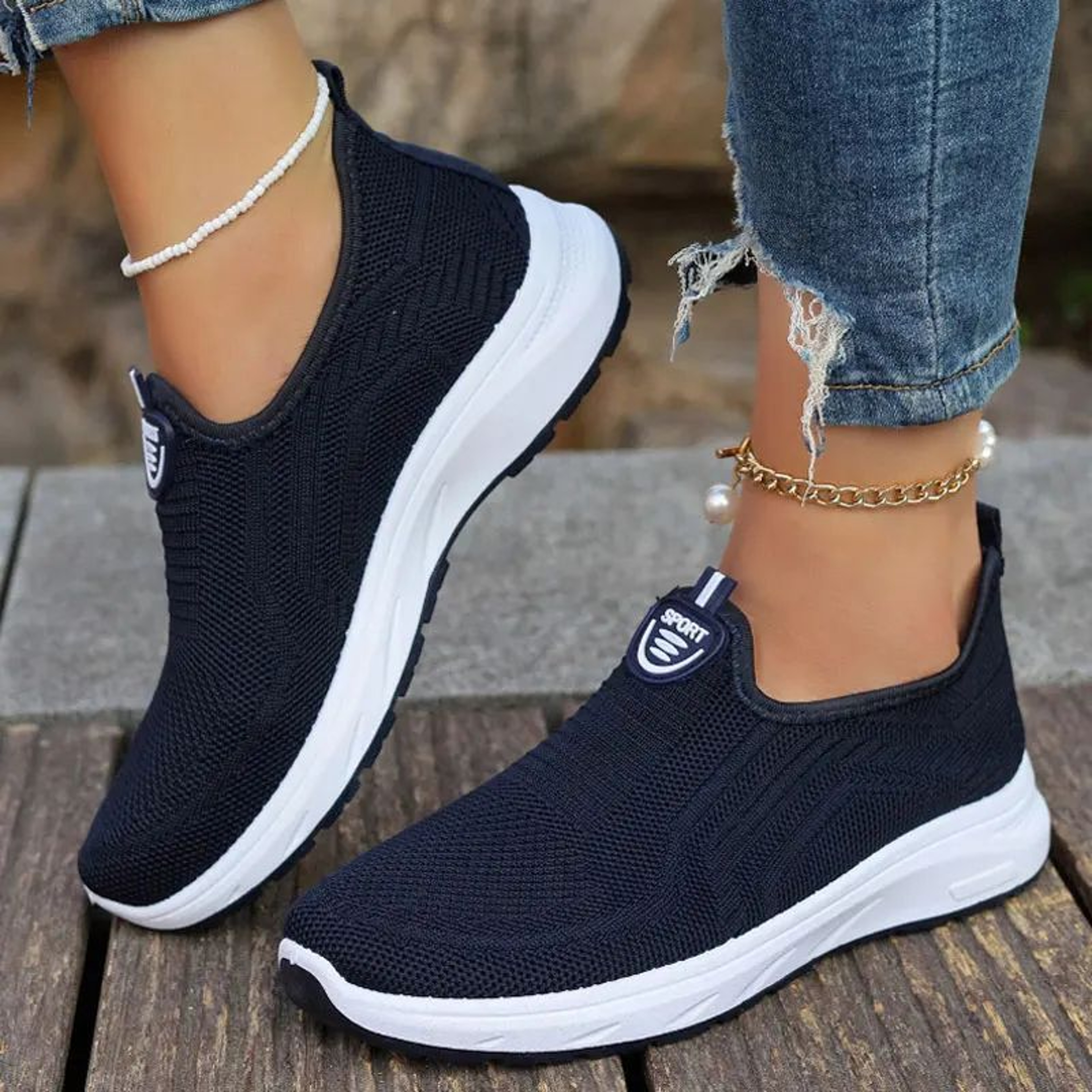 Womens Lightweight Breathable SlipOn Sneakers  Barefoot Style Tennis Flats For AllDay Comfort 6