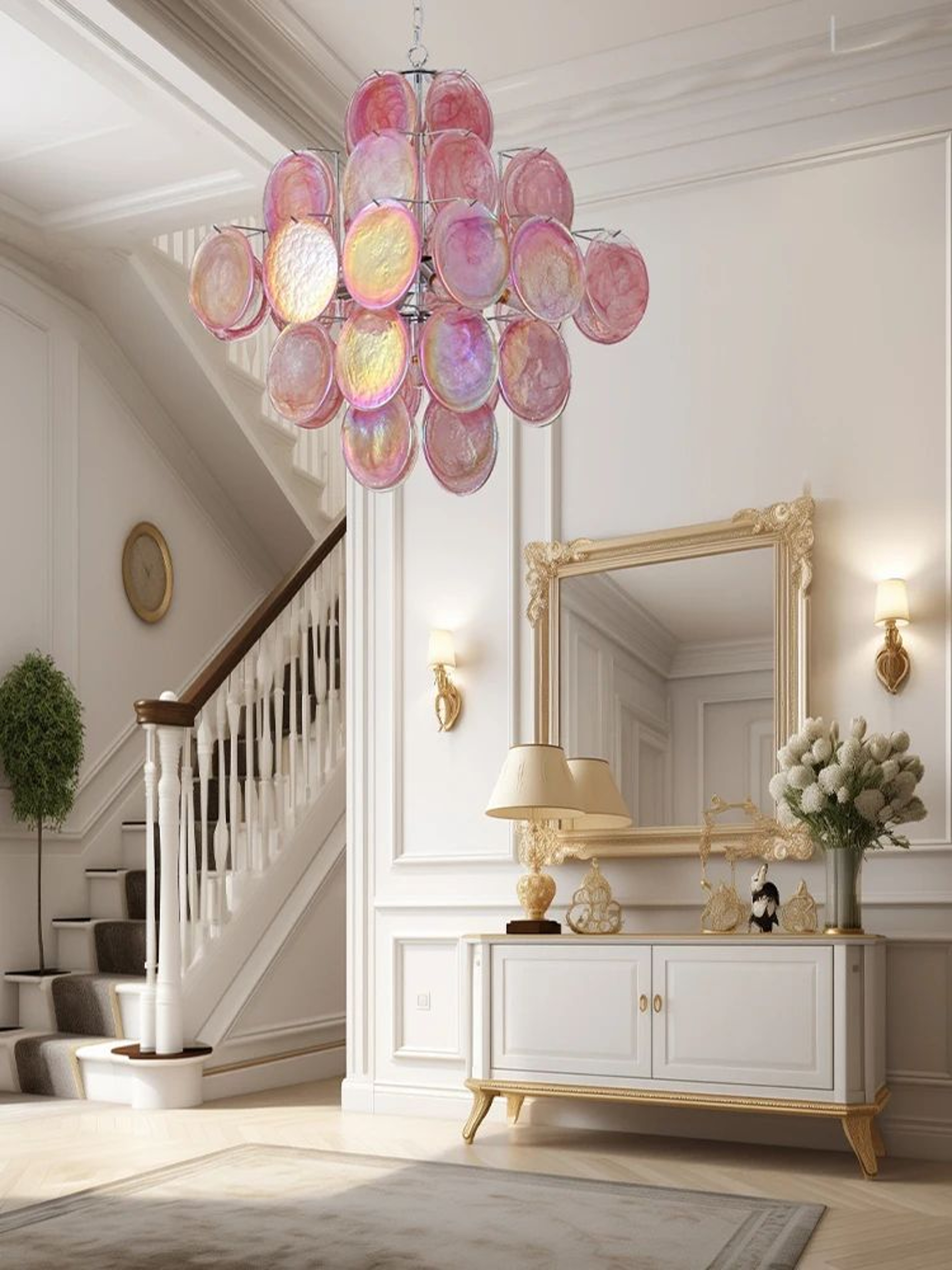 Italian Red Cloud Glass Pendant Lights  Designer Ceiling Lamp For Dining Room  Home Interior 2