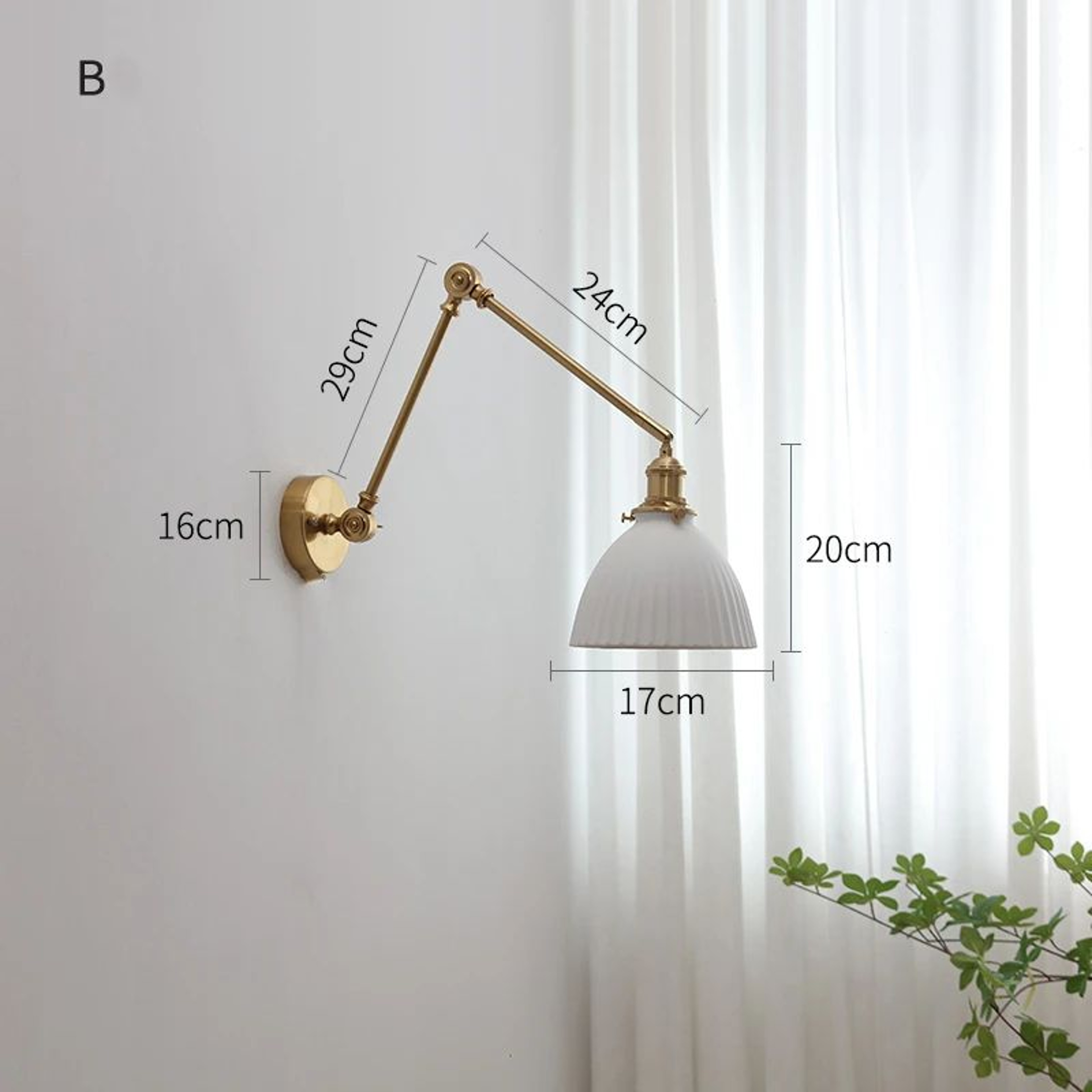 IWHD Nordic Ceramic LED Wall Lamp  Modern Pull Chain LED Wall Sconce 4W Max 100W For Bedroom  Bathr 2