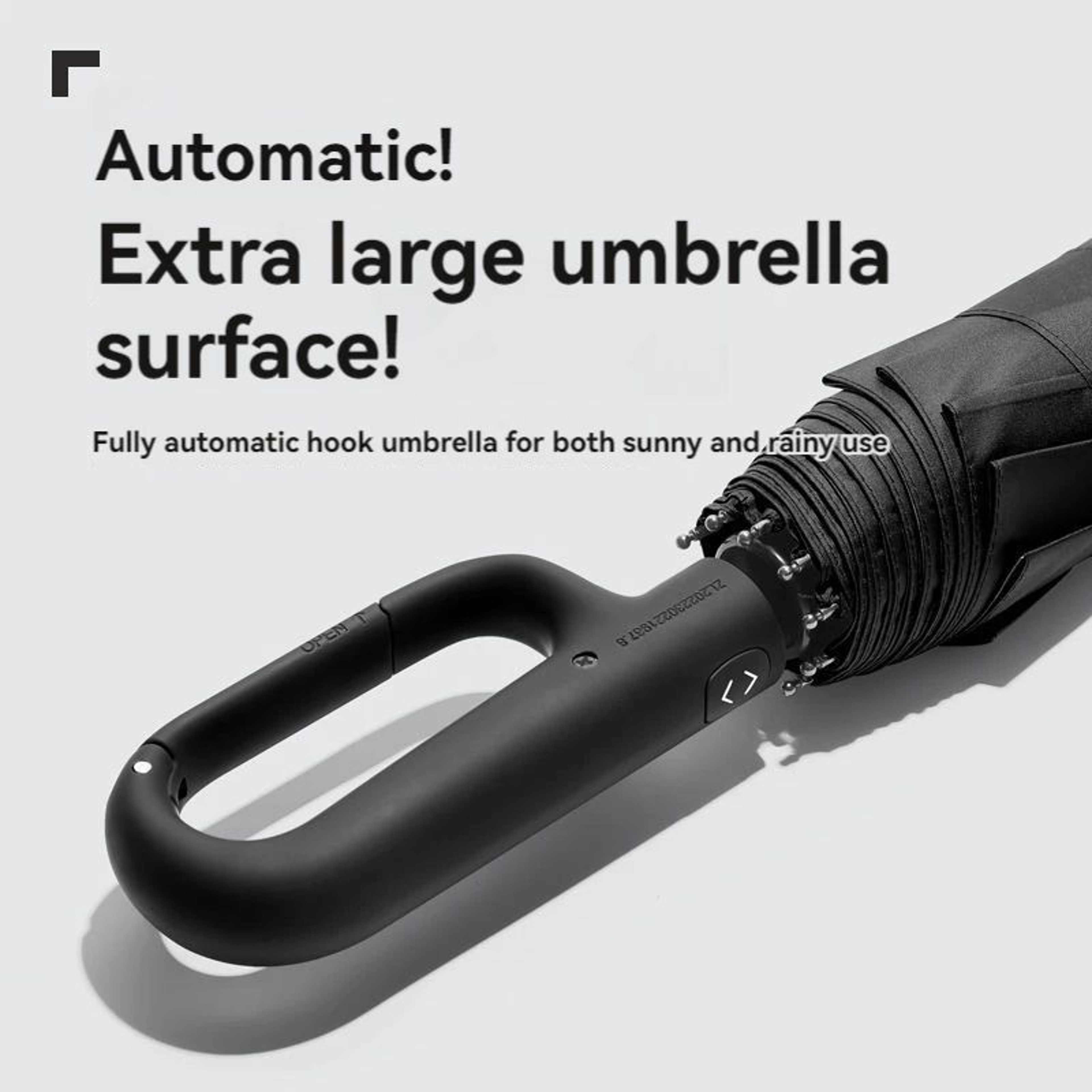 AllWeather Extra Large Automatic Umbrella With UV Protection And Reinforced Windproof Frame 1