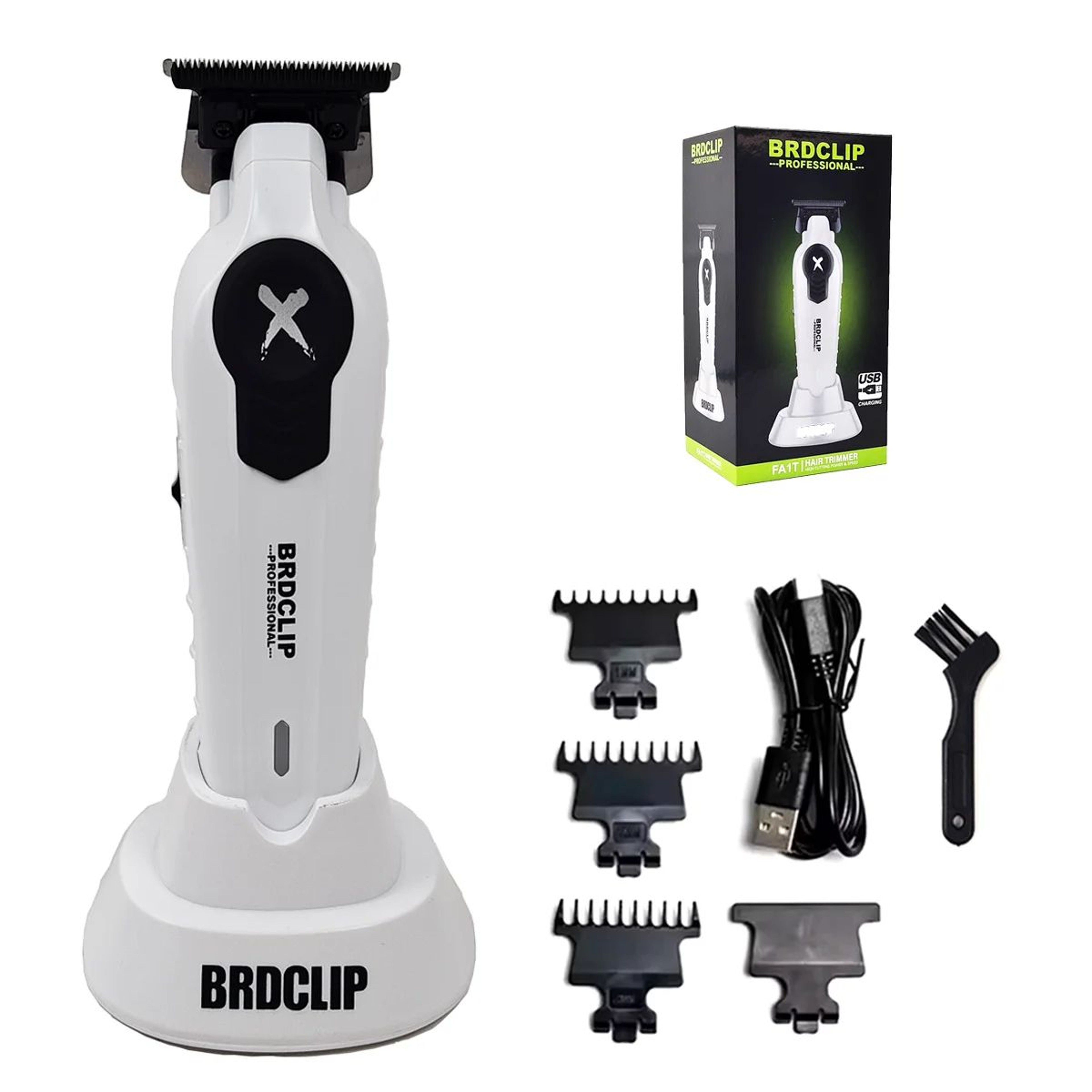 BRDCLIP X Series Professional Cordless Hair Trimmer  Electric Hair Clipper With DLC Blade  HighSpee 6