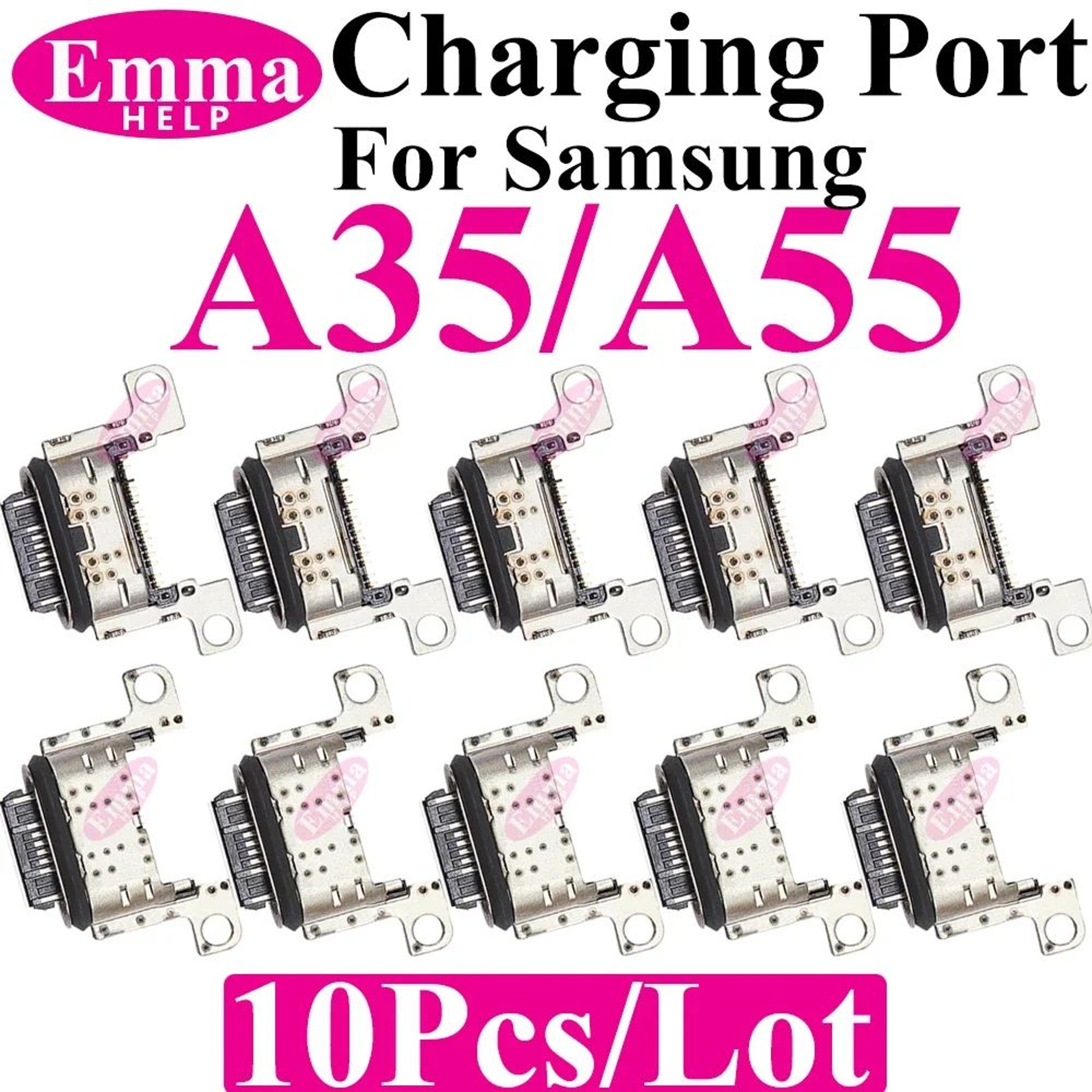 Original Samsung Galaxy ASeries Charging Port Connector Pack Of 10  Premium USB Charger Pin Replace 5