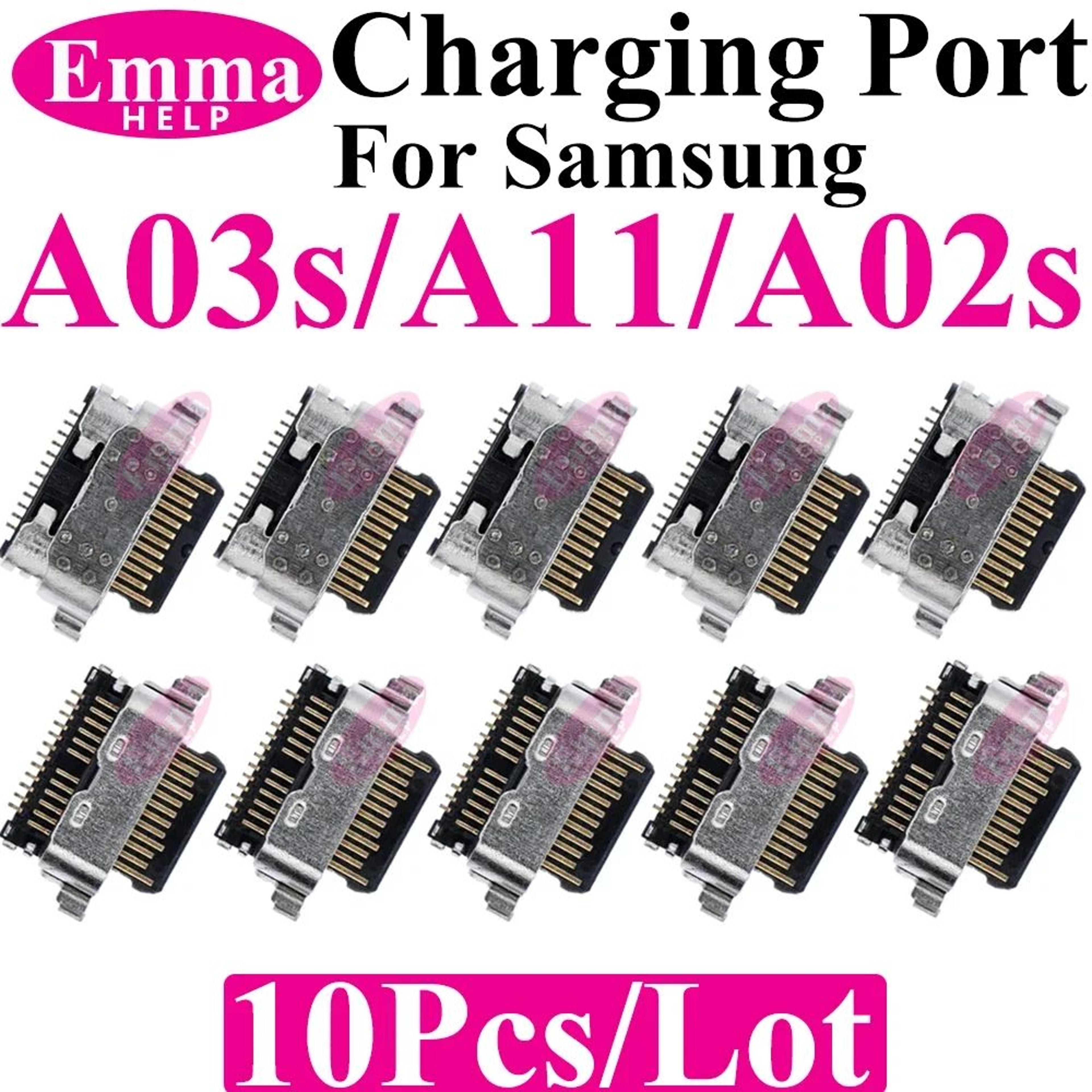 Original Samsung Galaxy ASeries Charging Port Connector Pack Of 10  Premium USB Charger Pin Replace 15