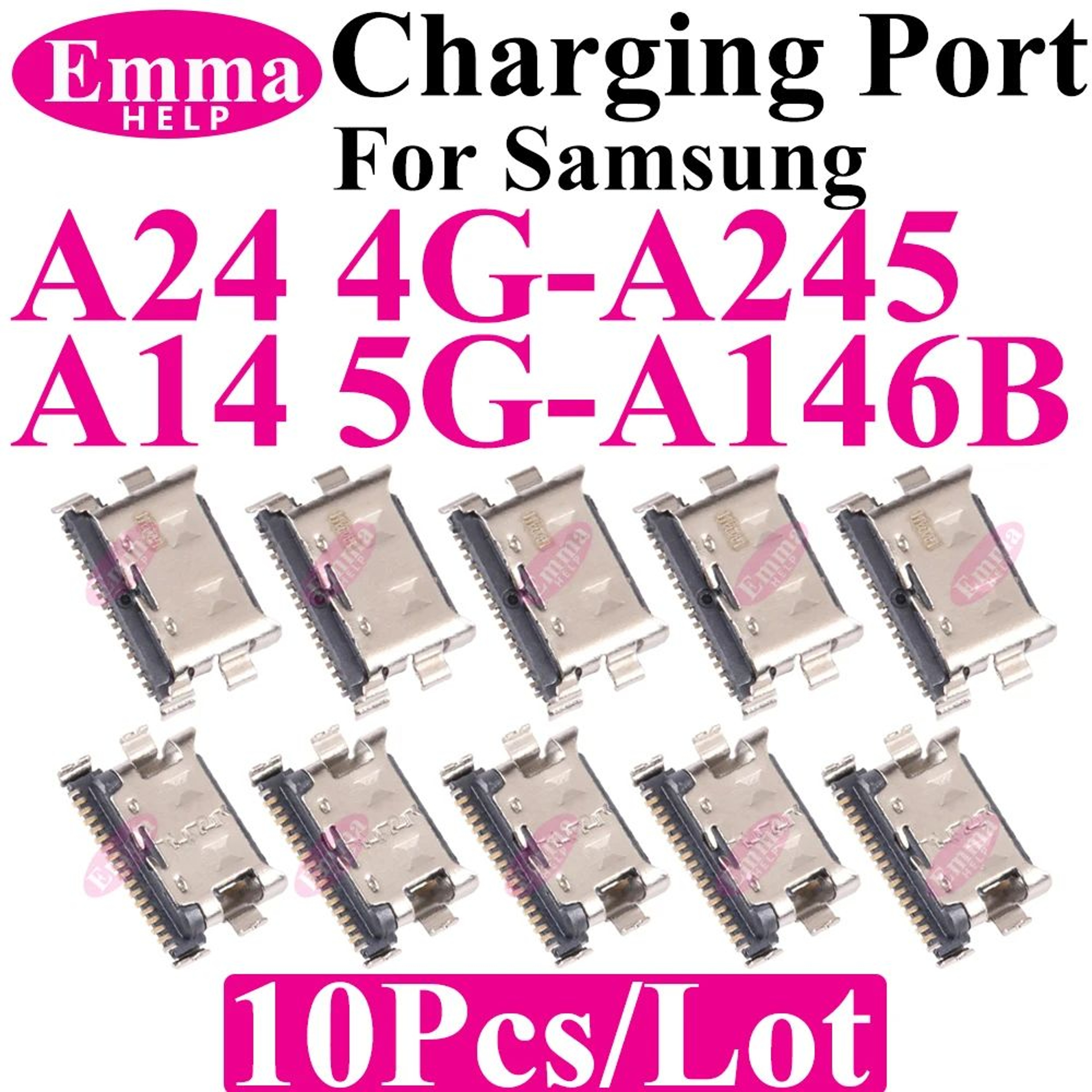 Original Samsung Galaxy ASeries Charging Port Connector Pack Of 10  Premium USB Charger Pin Replace 8