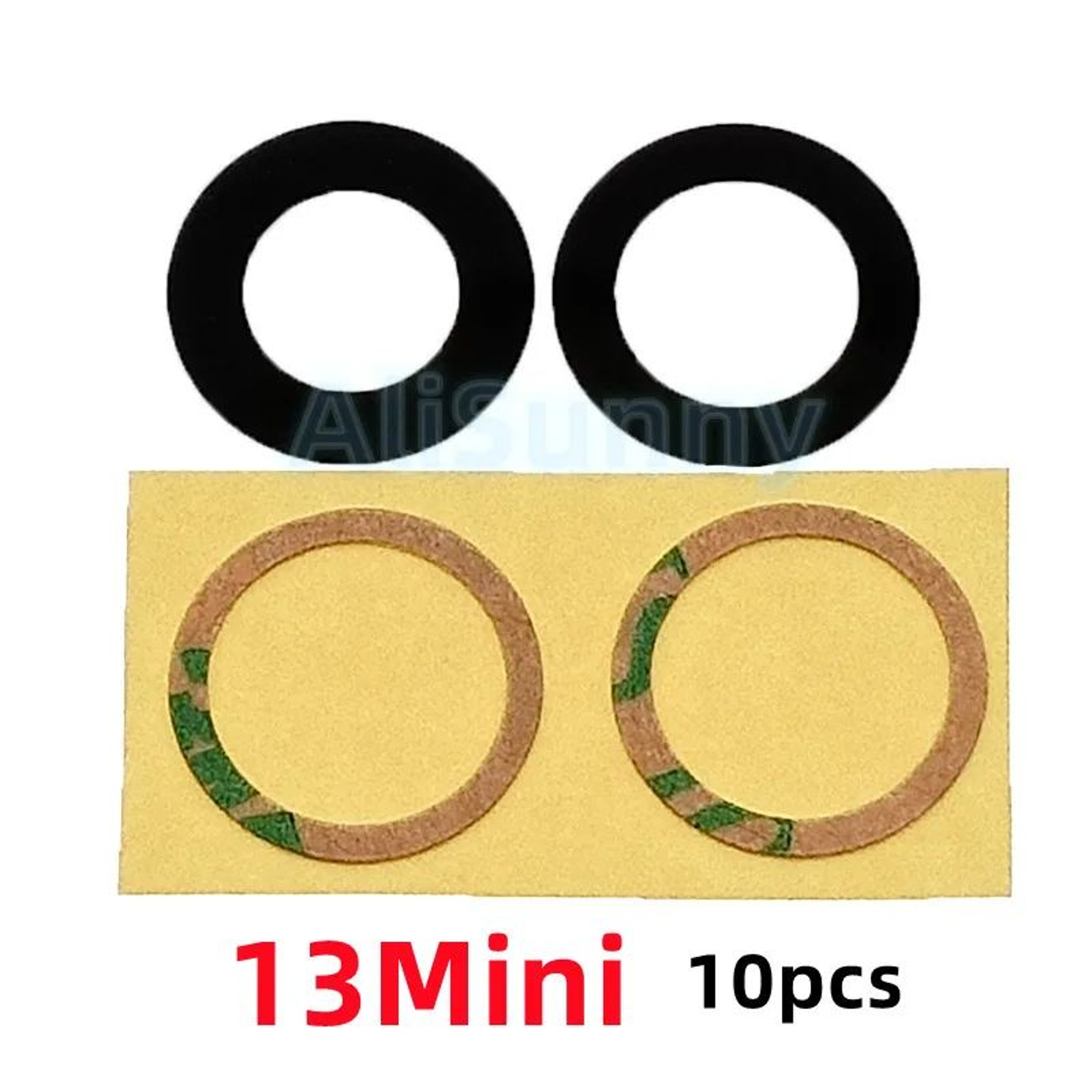 AliSunny 10Pack Rear Camera Glass Replacement With 3M Adhesive For IPhone 11121314 Series 16