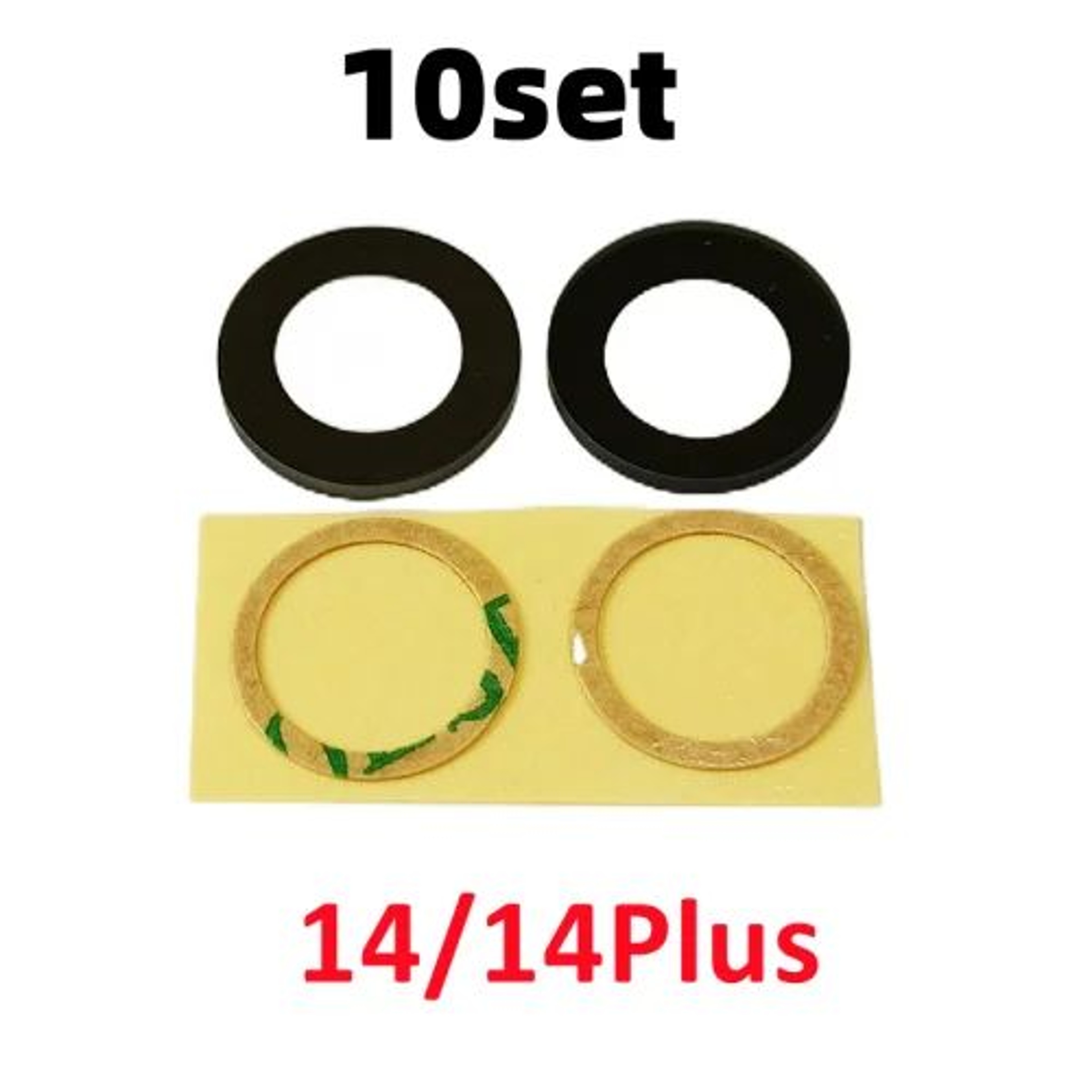 AliSunny 10Pack Rear Camera Glass Replacement With 3M Adhesive For IPhone 11121314 Series 18