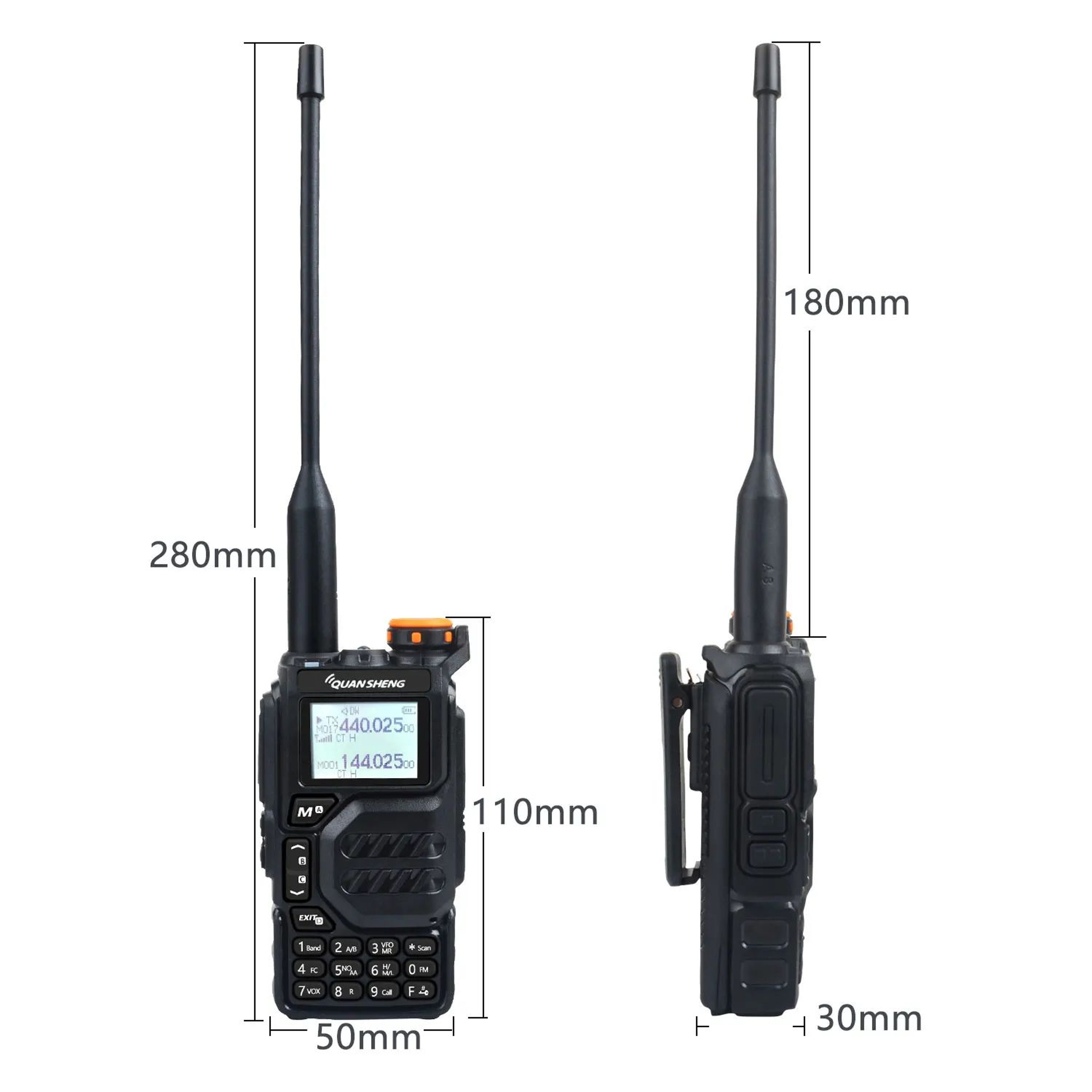 Quansheng DualBand FullBand Handheld TwoWay Radio  Wide Coverage Communication 4