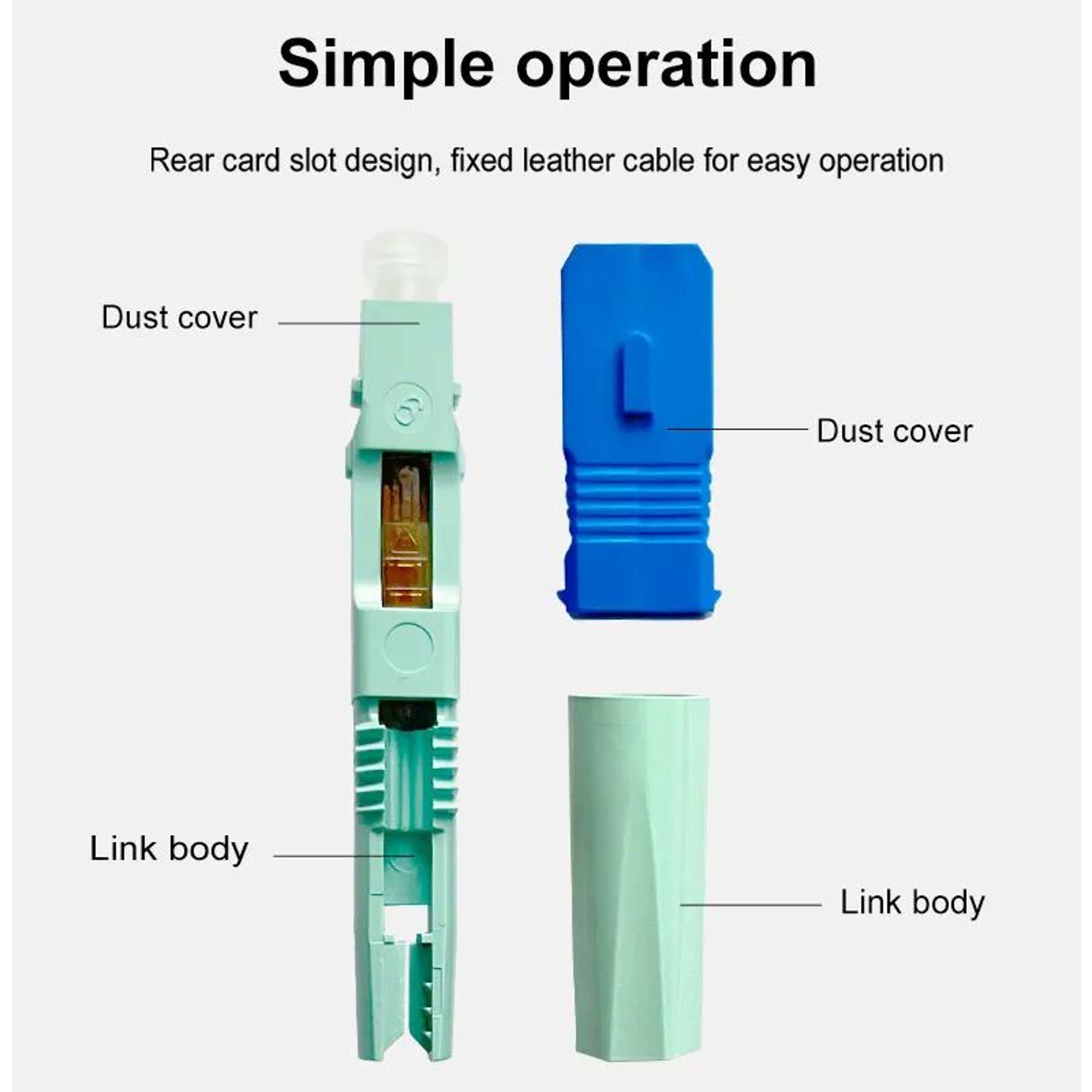 ProGrade SC APC SingleMode Fiber Optic Quick Connector Tool  Fast FTTH Connector 3