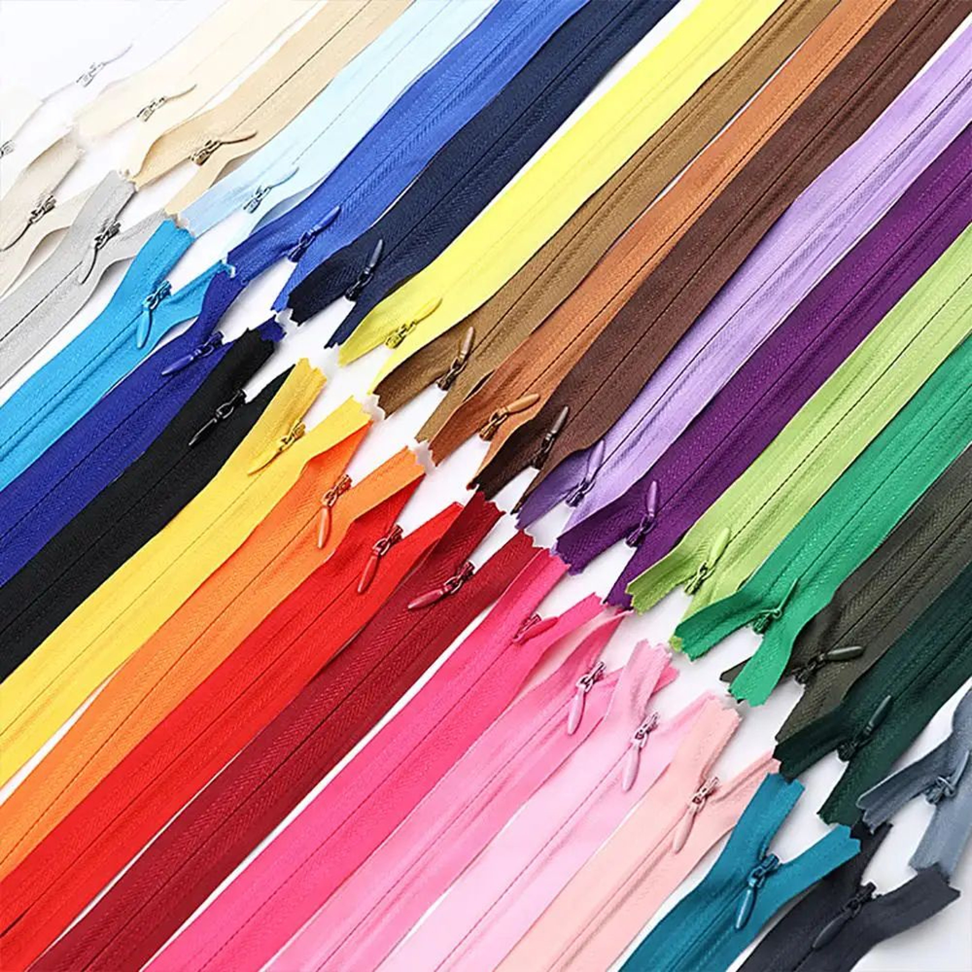 Invisible Nylon Coil Zippers Set For Sewing And DIY Projects 10Pack 0