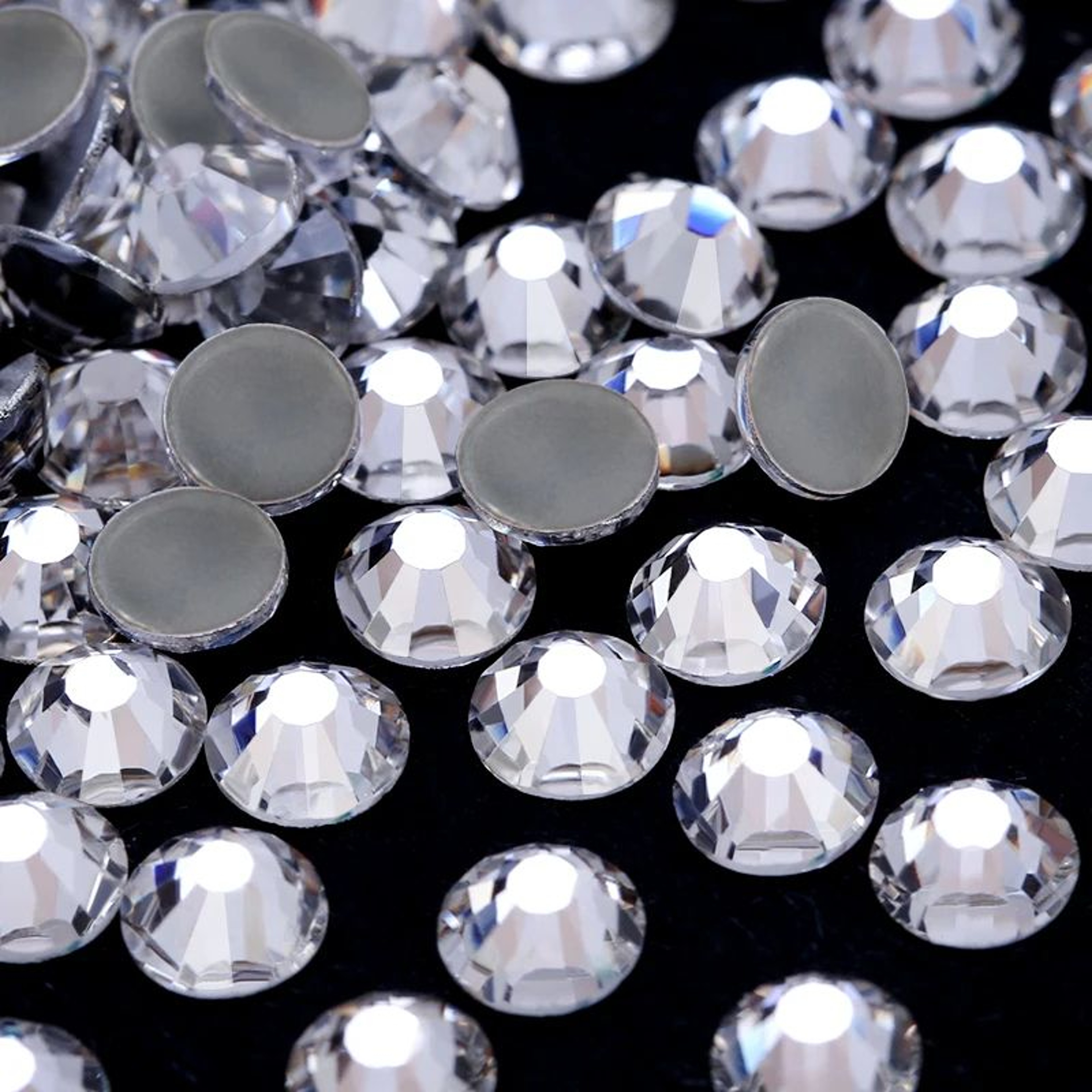 Premium Crystal Hotfix Rhinestones  Clear AB Flatback IronOn Sparkle Stones For Clothes  DIY 1