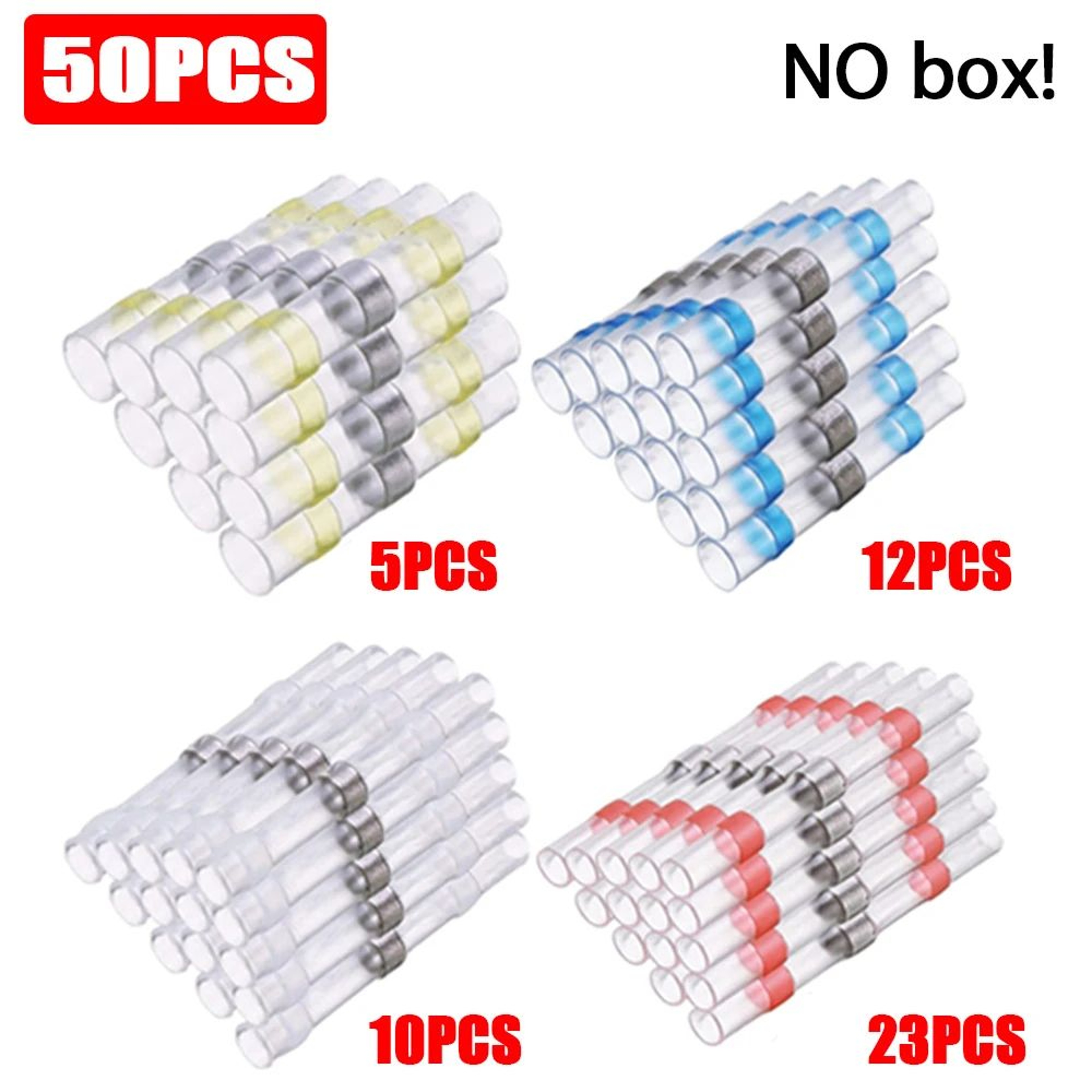 Premium Heat Shrink Butt Connector Kit 1200PCS Waterproof Heat Shrink Butt Connectors  Waterproof S 12