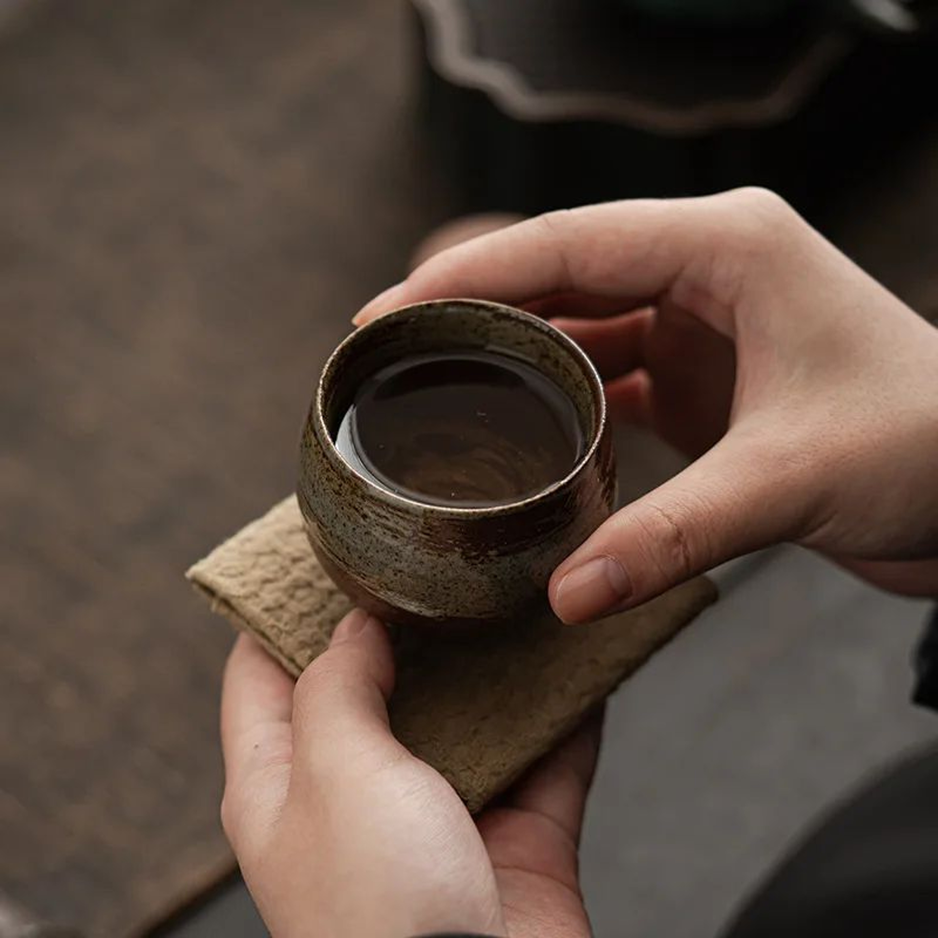 Japanese Handmade Stoneware Tea Cup  Authentic Japanese Stoneware Tea Cup For Kung Fu Tea Cup Ritua 3