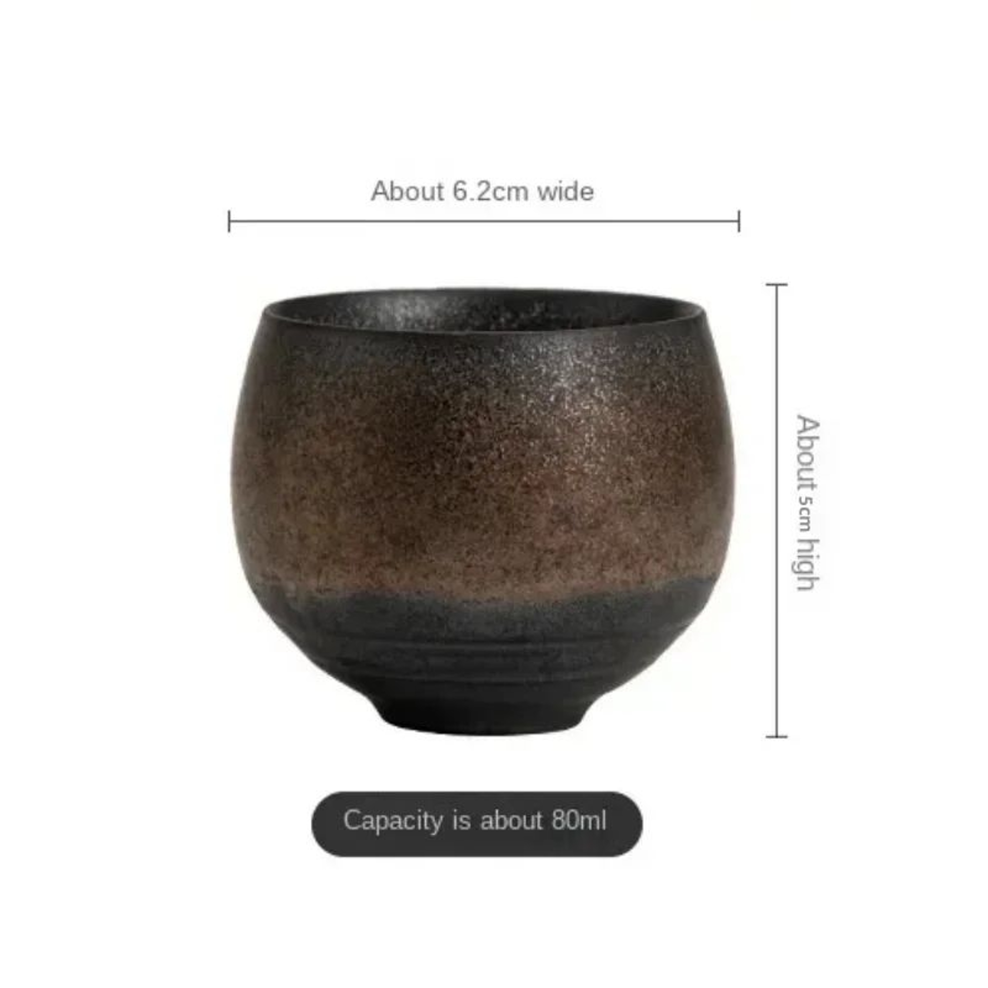Japanese Handmade Stoneware Tea Cup  Authentic Japanese Stoneware Tea Cup For Kung Fu Tea Cup Ritua 5