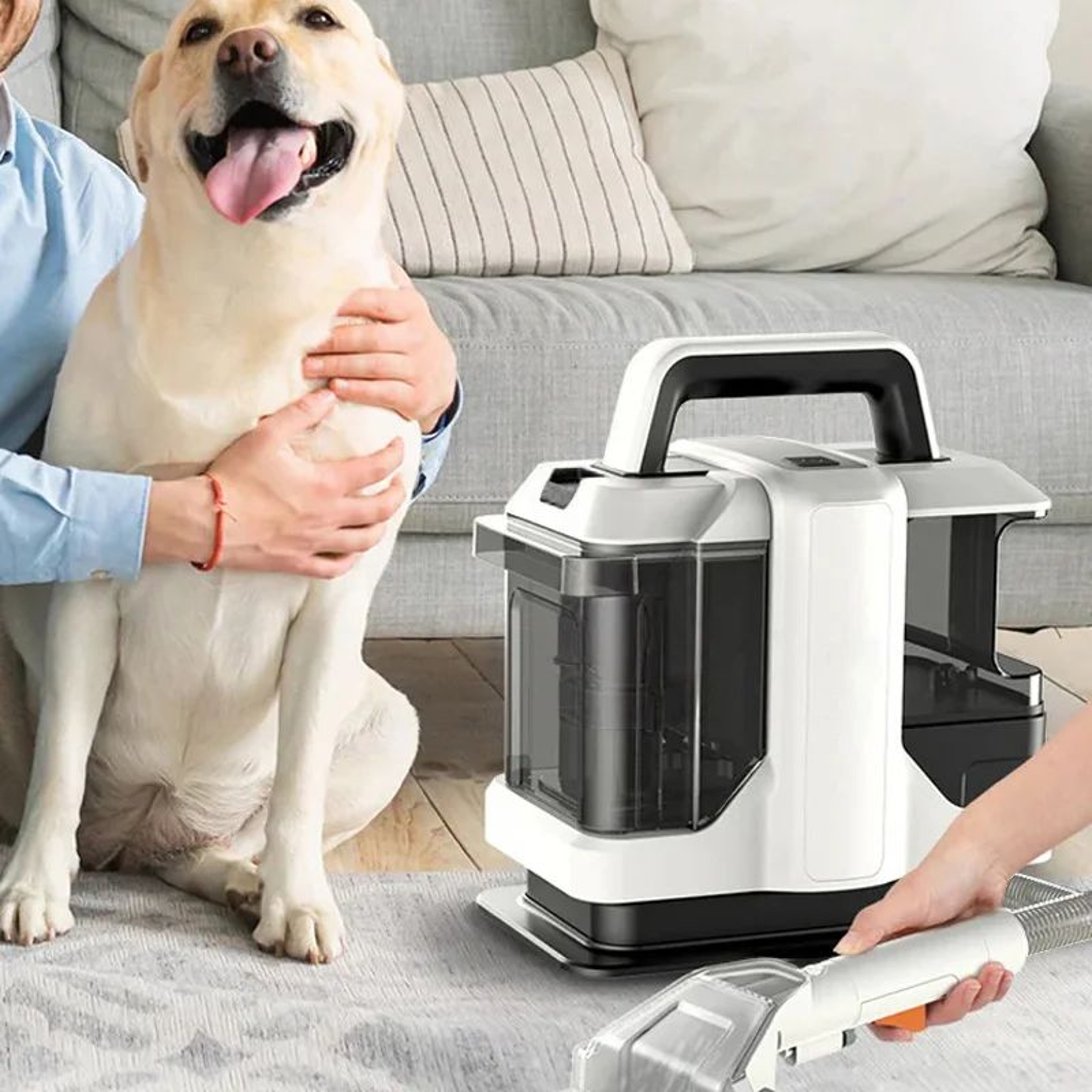 PowerClean Pro Handheld Carpet  Pet Stain Remover Deep Cleaner Vacuum 3