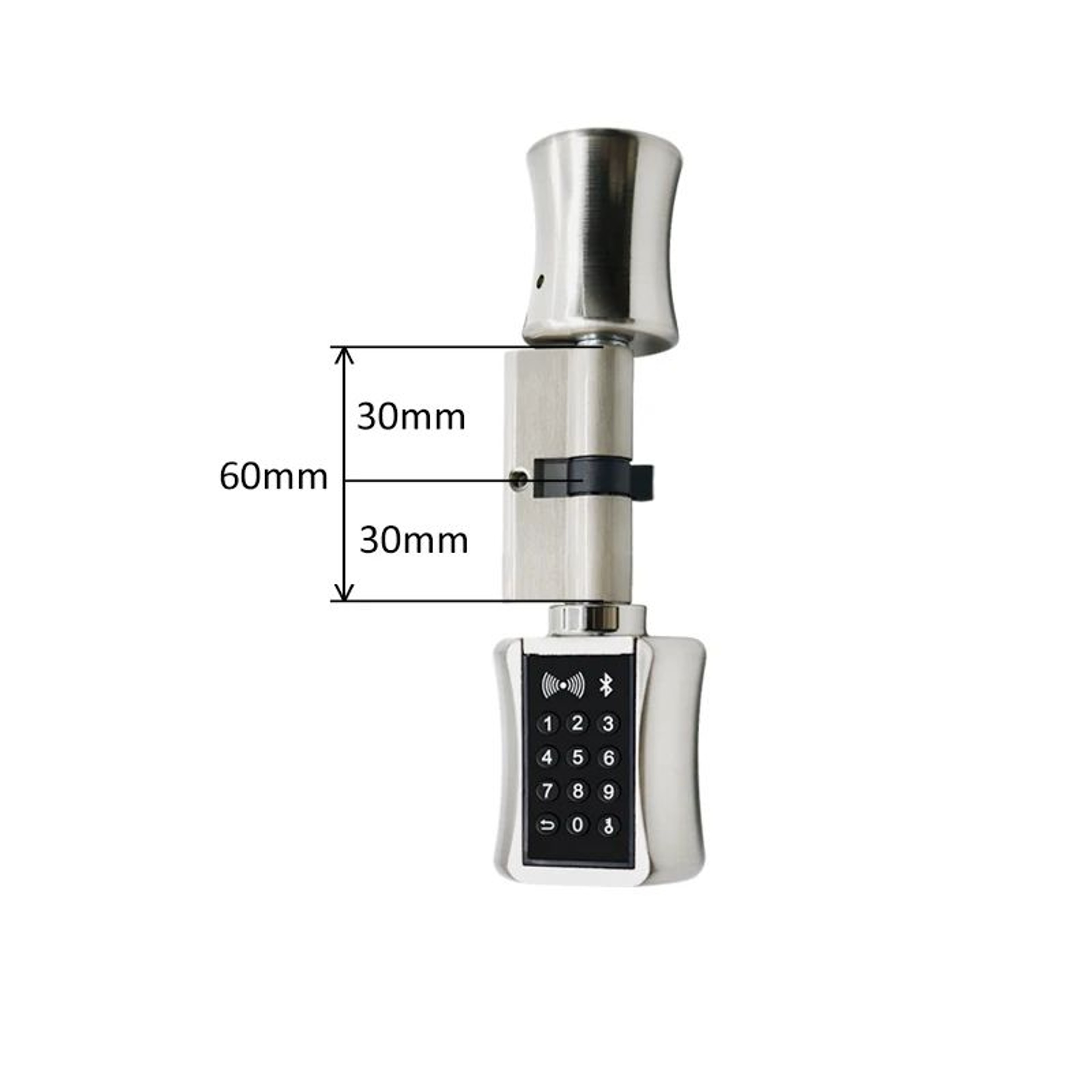 Bluetooth WiFi Smart Lock Cylinder  APP Controlled Keyless Entry Security Lock With RFID  Keypad 8
