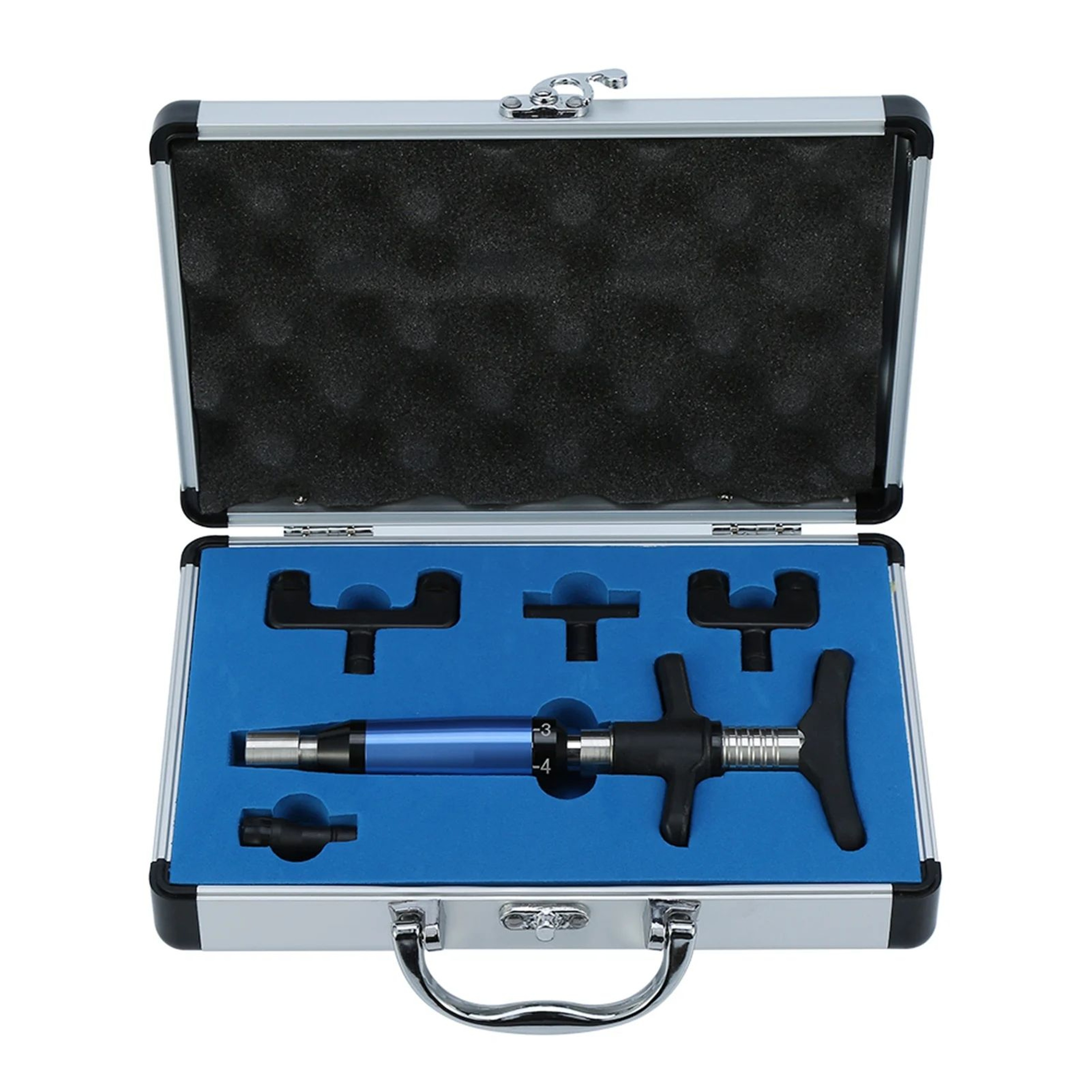 6Level Manual Chiropractic Adjusting Tool With 4 Heads Handheld Spine  Posture Massager 7
