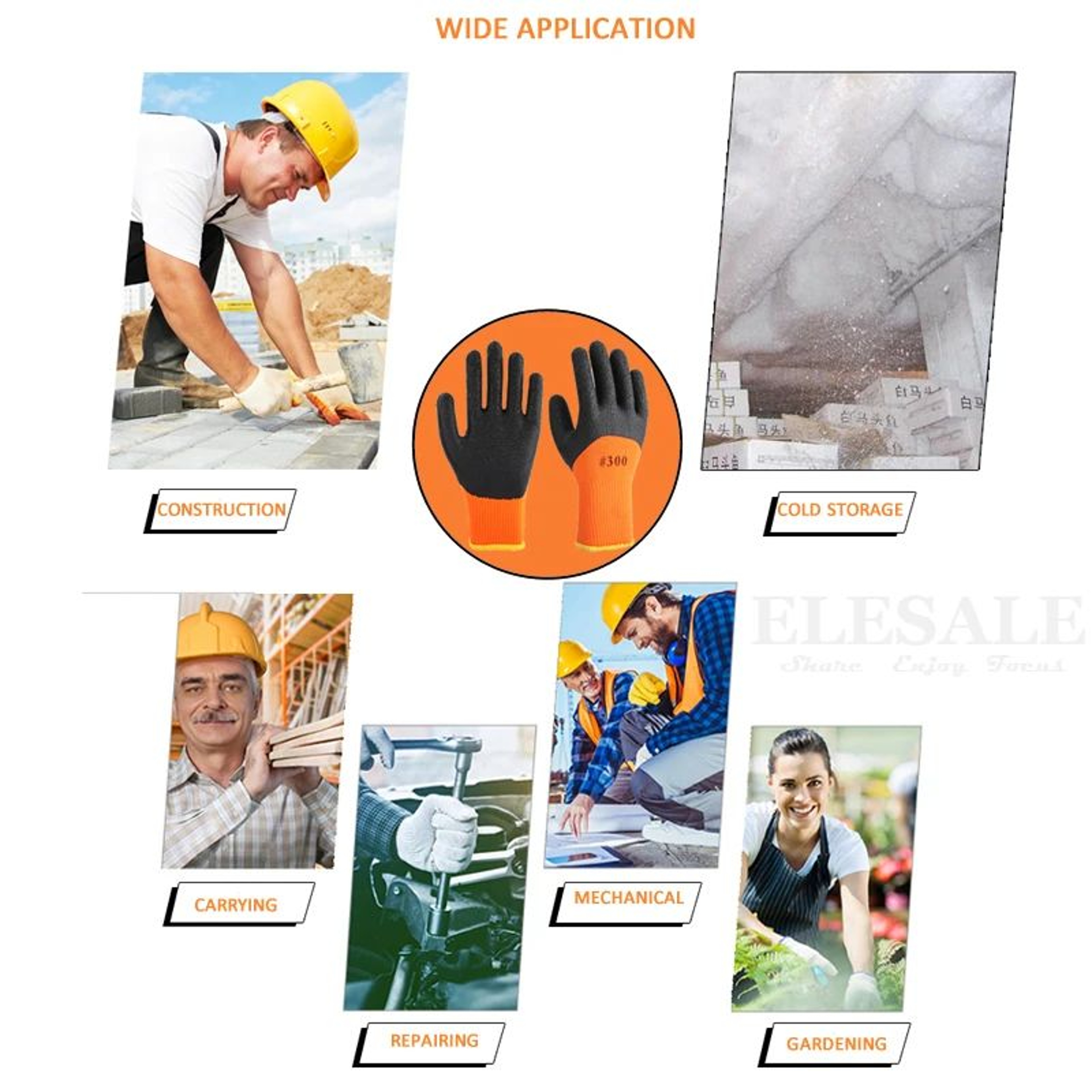 AllDay GripPro Waterproof Thermal Work  Garden Gloves  HeavyDuty Winter Protection 5