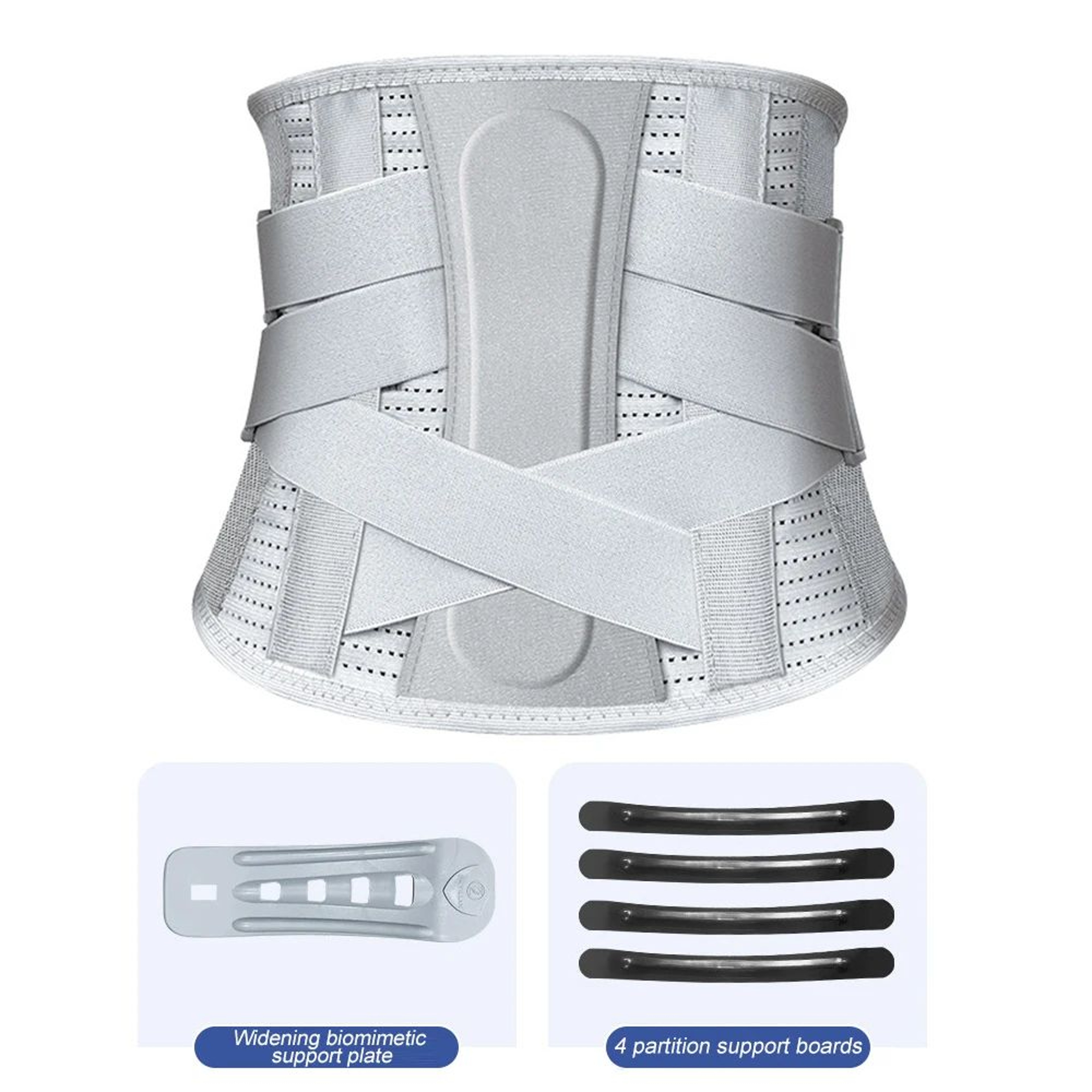 Premium Lumbar Support Belt  Back Brace For Lower Back Pain  Herniated Disc Relief 5