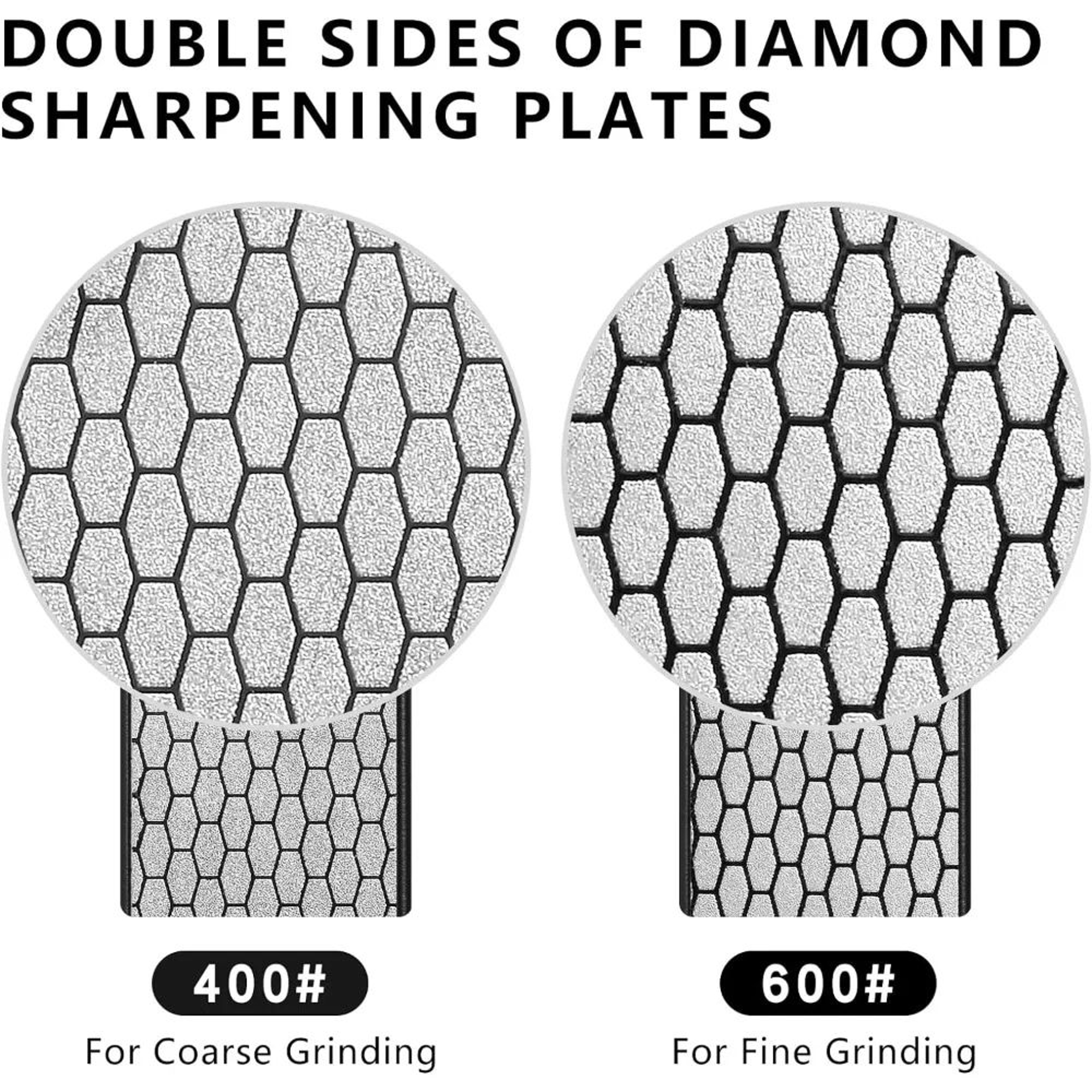 Premium Foldable Diamond Knife Sharpener  Portable 400600 Grit DualSided Sharpening Stone 1