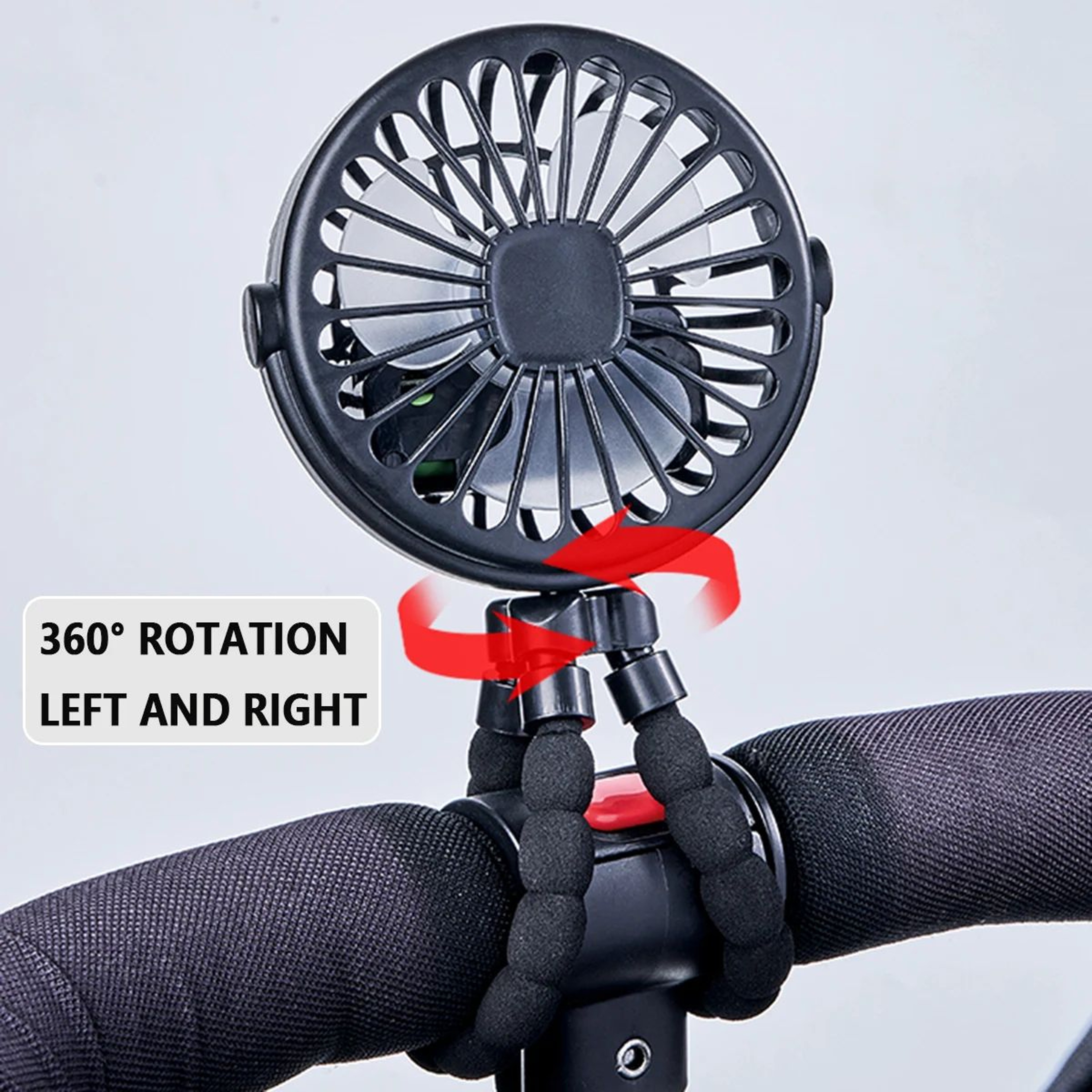 Octopus Handheld Fan  Rechargeable Mini Fan With Night Light  4Mode StandHang Design 4