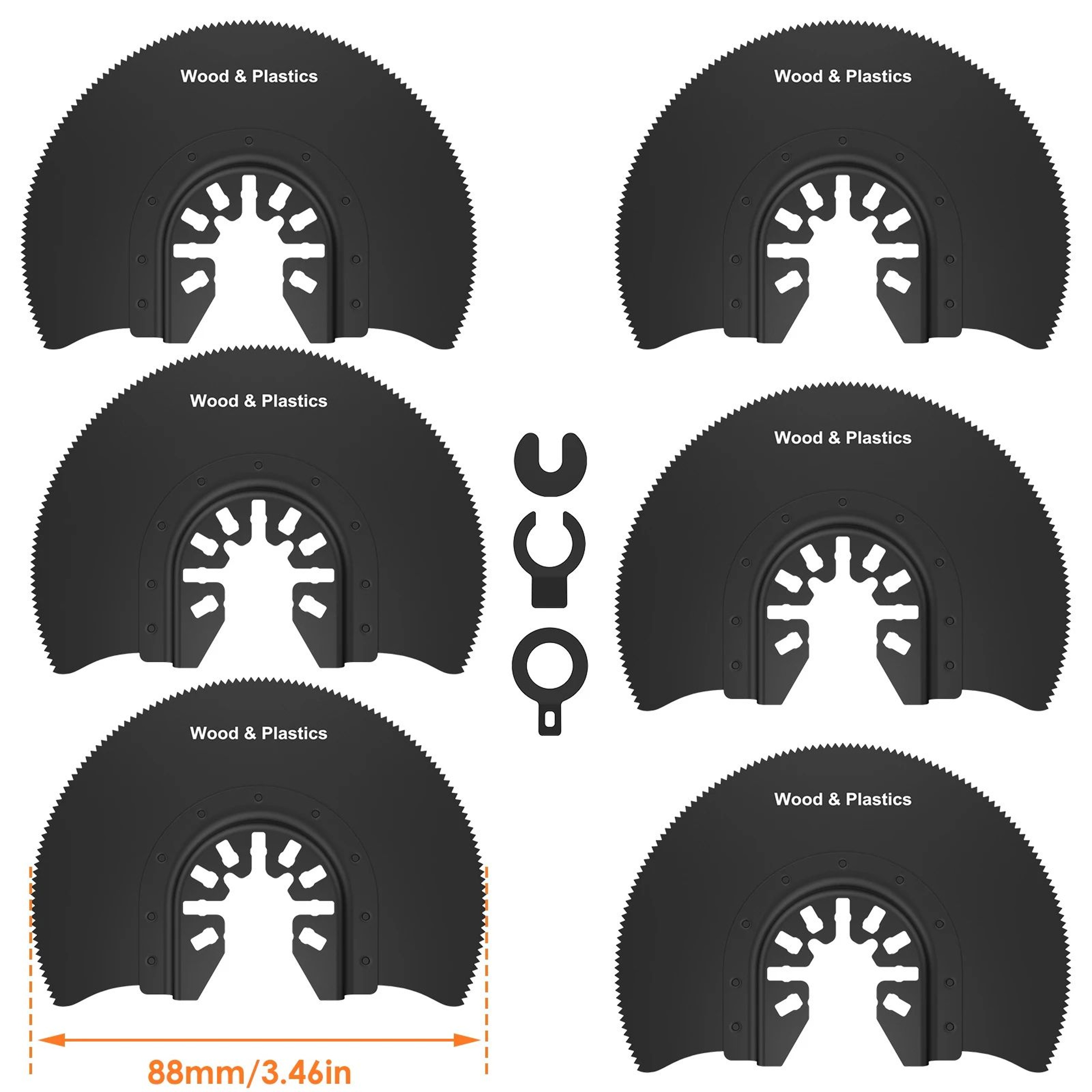 Universal Oscillating Saw Blades MultiMaterial QuickRelease Multi Tool Blade Set 10