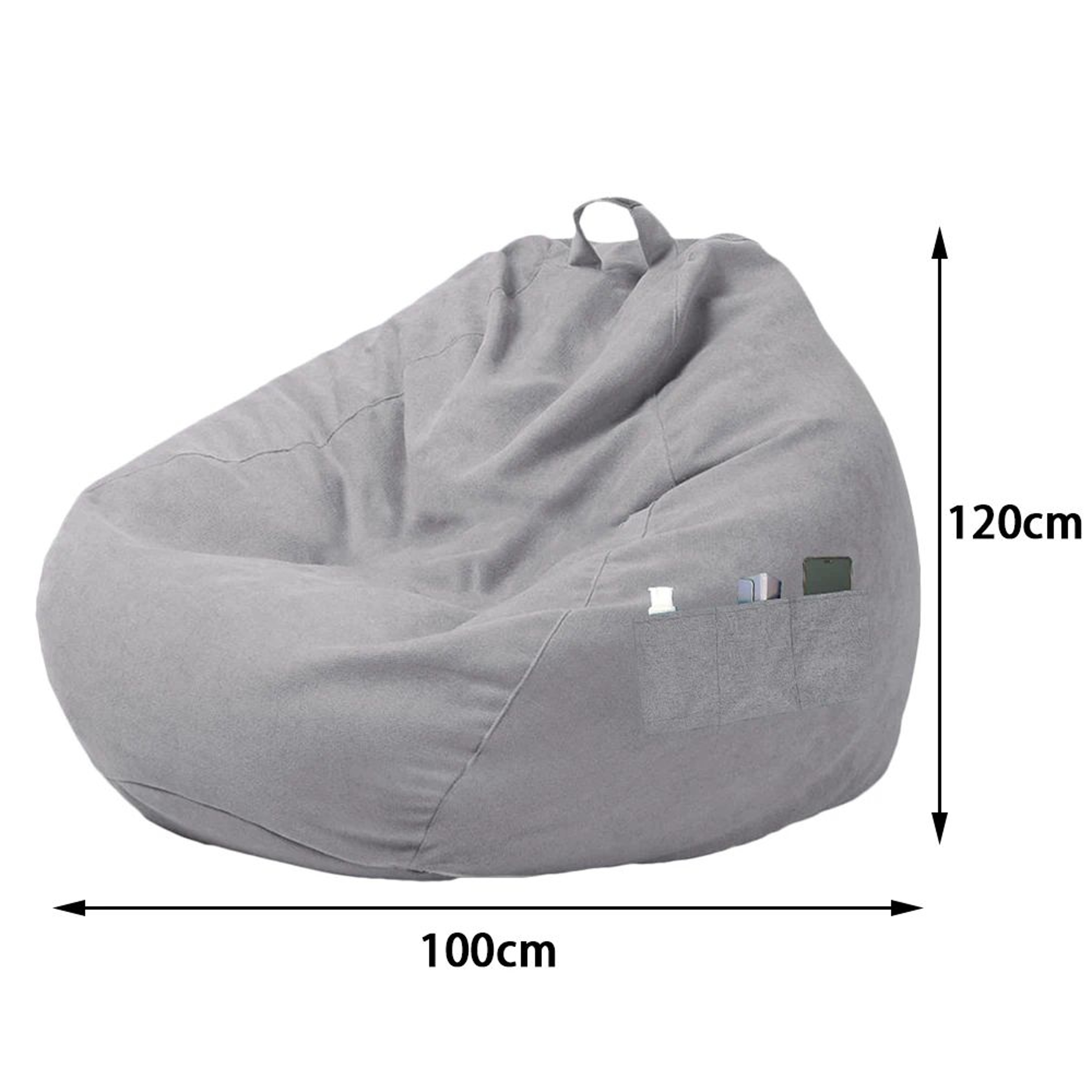 Premium Plush Large Bean Bag Cover  Lazy Seat Chair Sofa Lounger No Filler 8