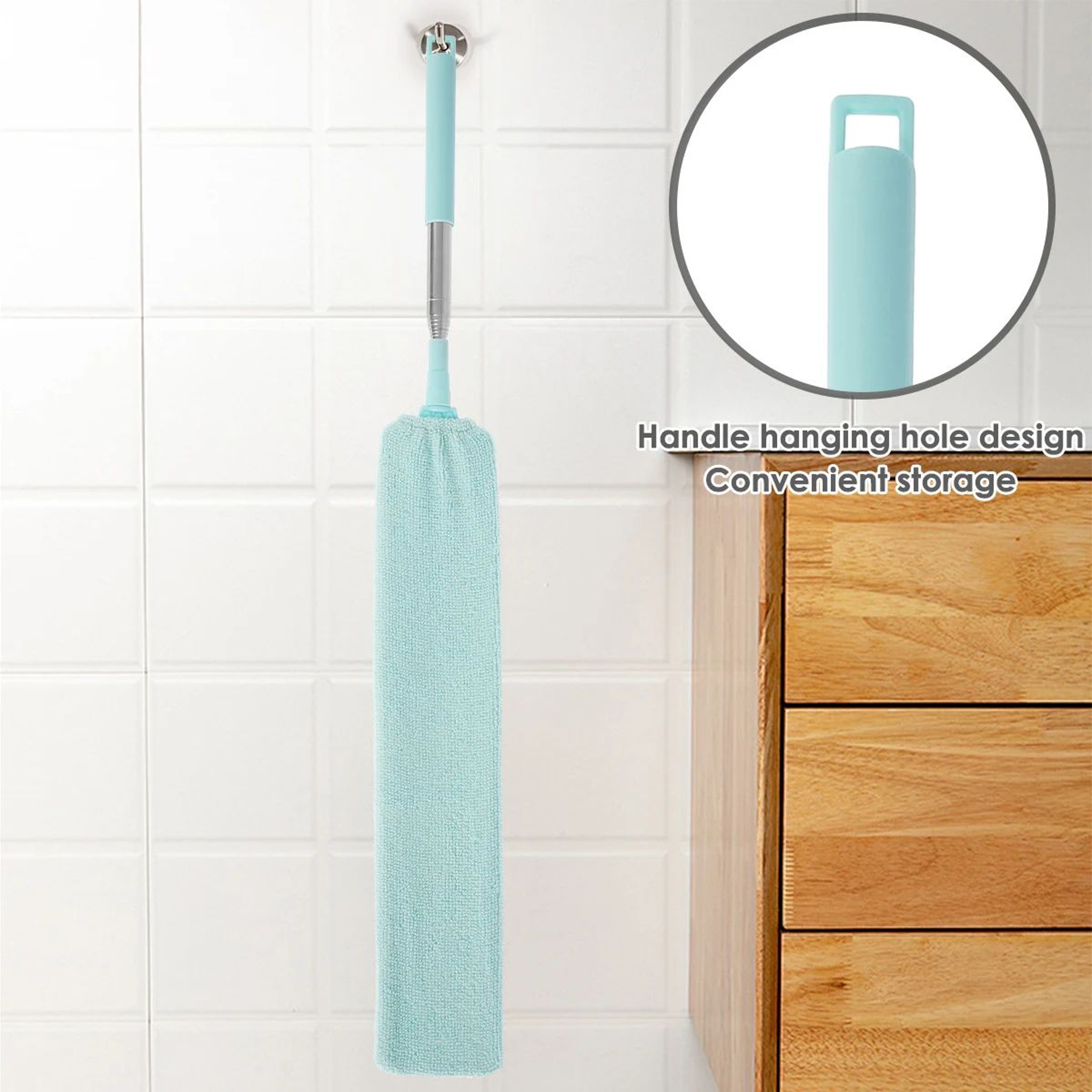 UltraSlim Retractable Gap Dust Cleaner With Microfiber Head 3