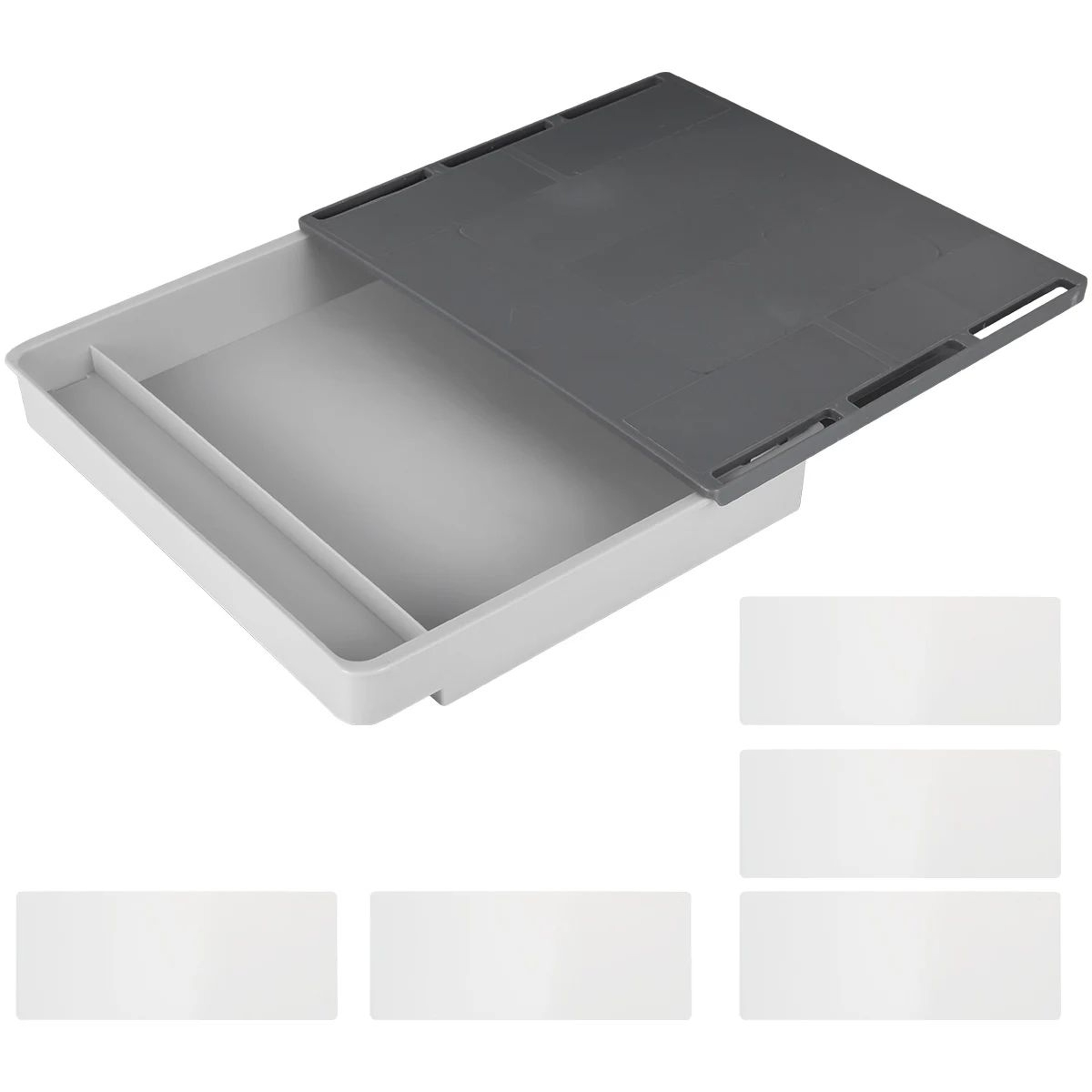 Ultimate Under Desk Drawer Organizer  Large Capacity Hidden Storage Box  SelfAdhesive Pencil Tray F 6