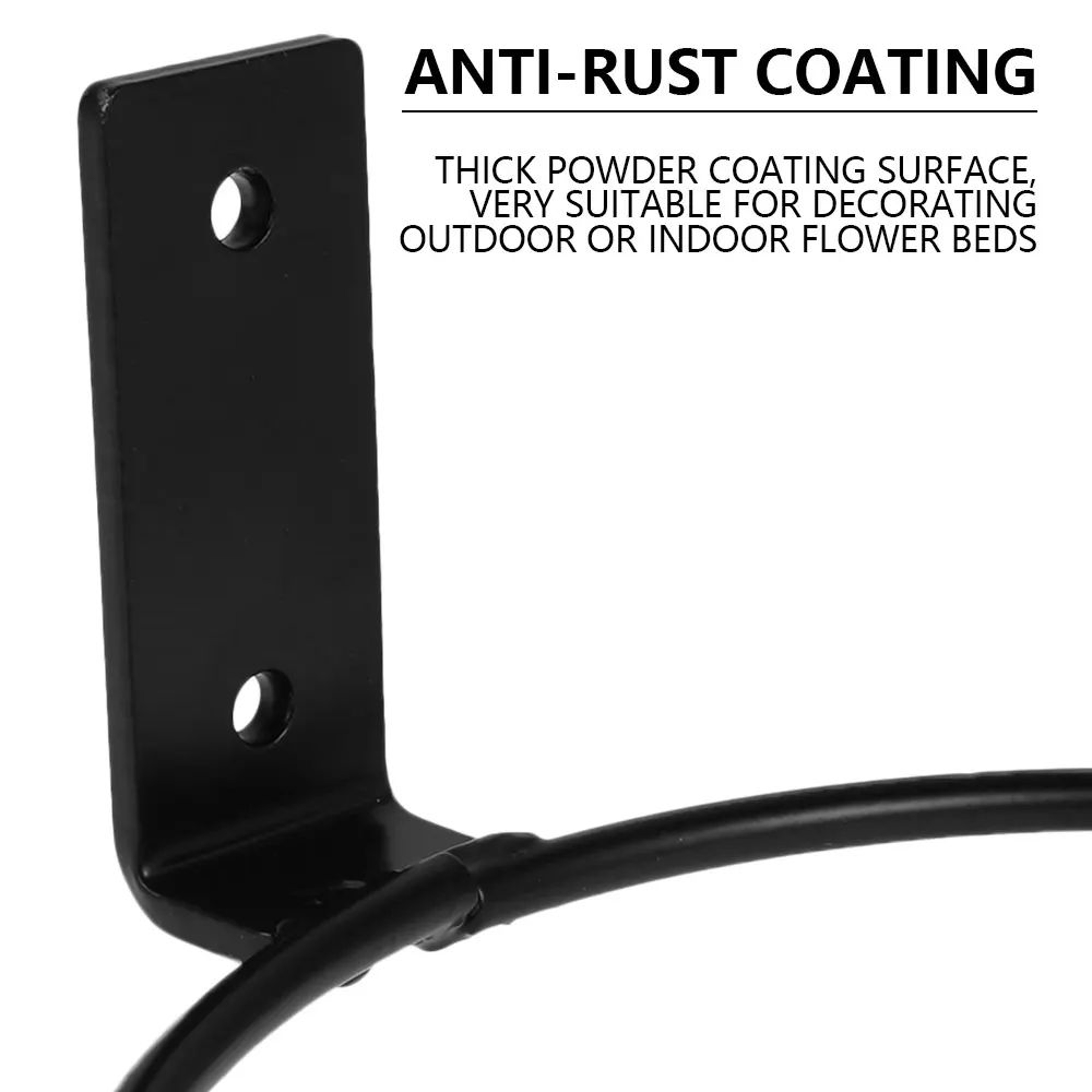 Wall Mounted Plant Holder Ring Metal Planter Hanger Bracket For Pots 4