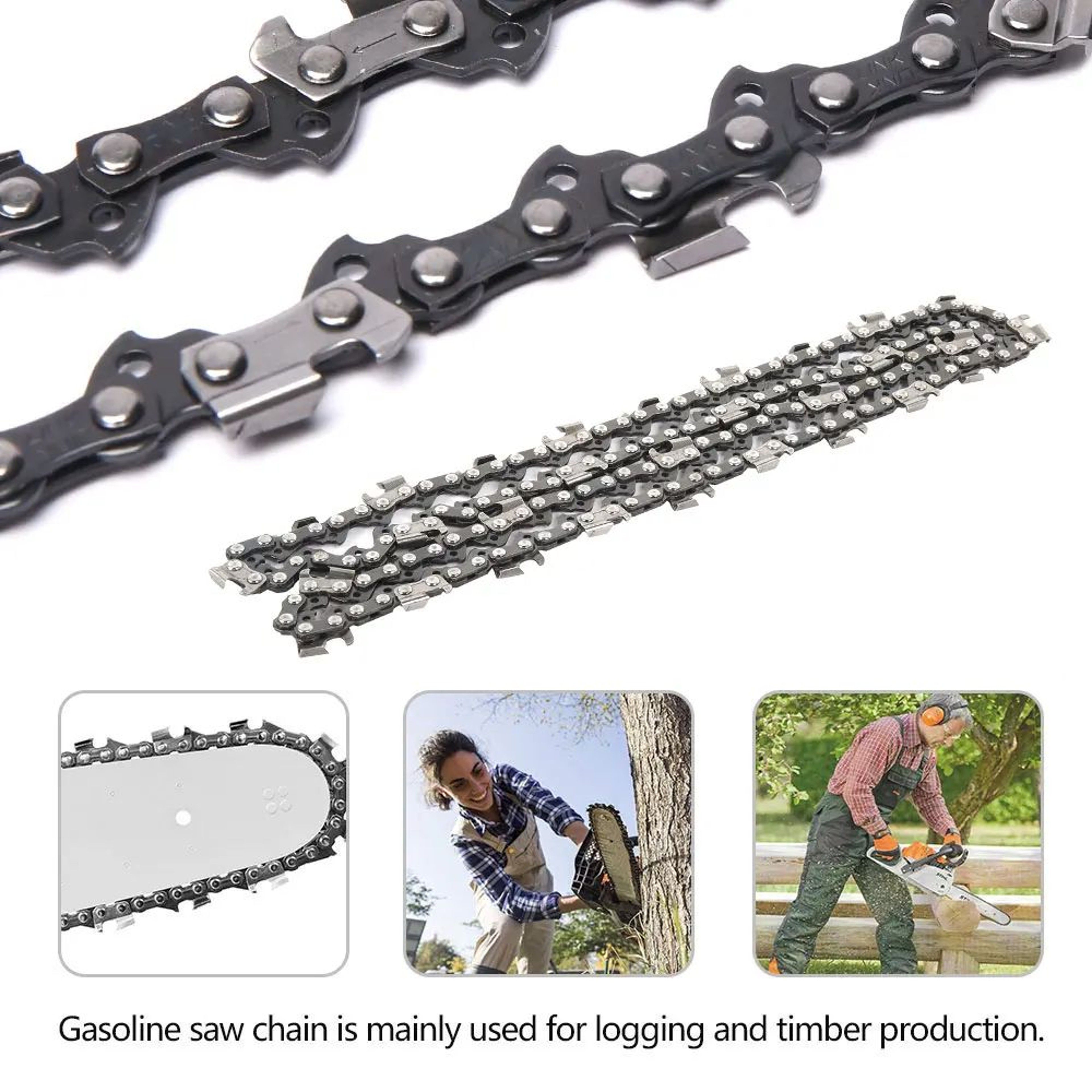 20 Inch Chainsaw Chain  Alloy Steel Sharp Cut 76 Drive Link Chainsaw Chain For 20 Bars 0