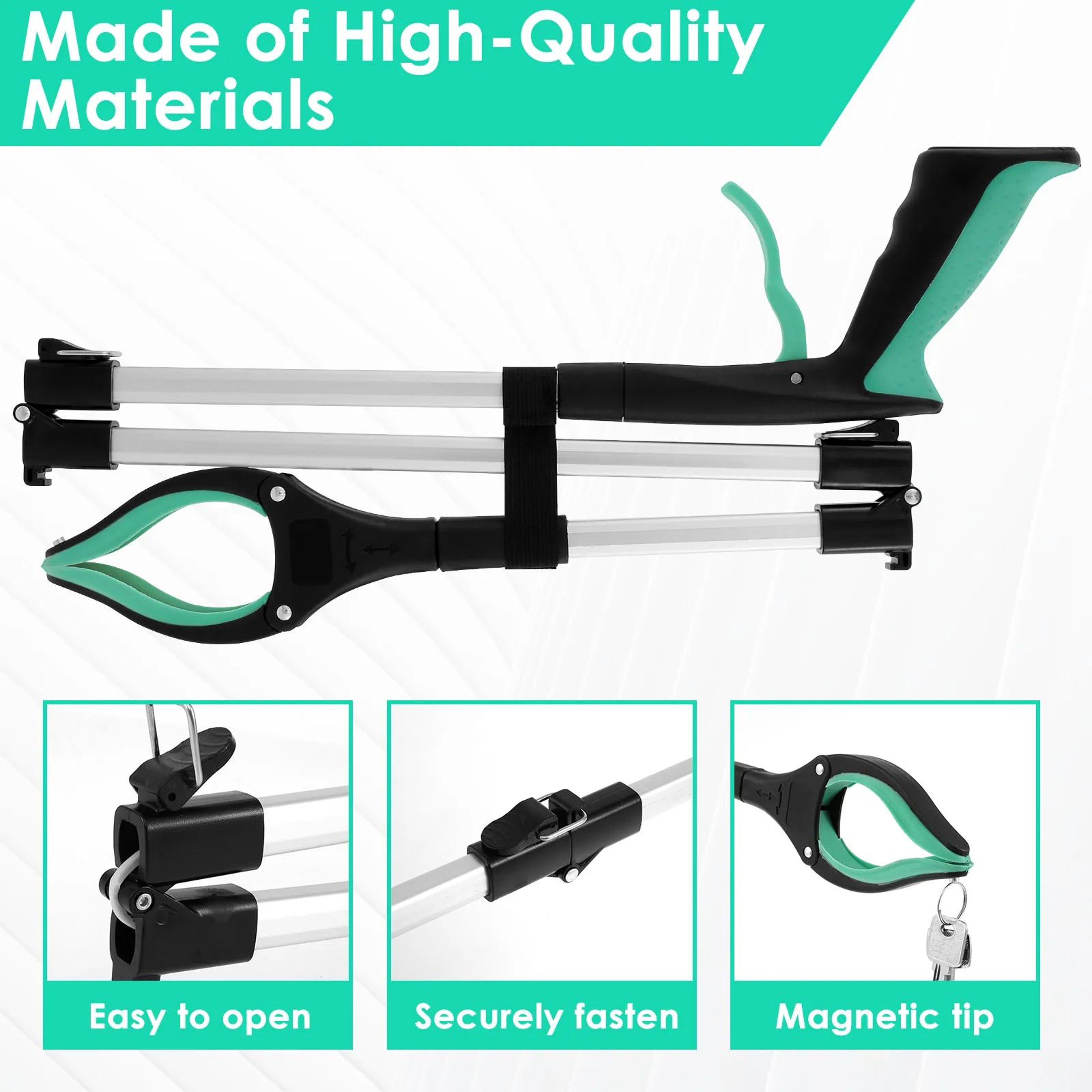 UltraGrip Foldable Grabber Reacher  360 Rotating Litter Picker Tool 2