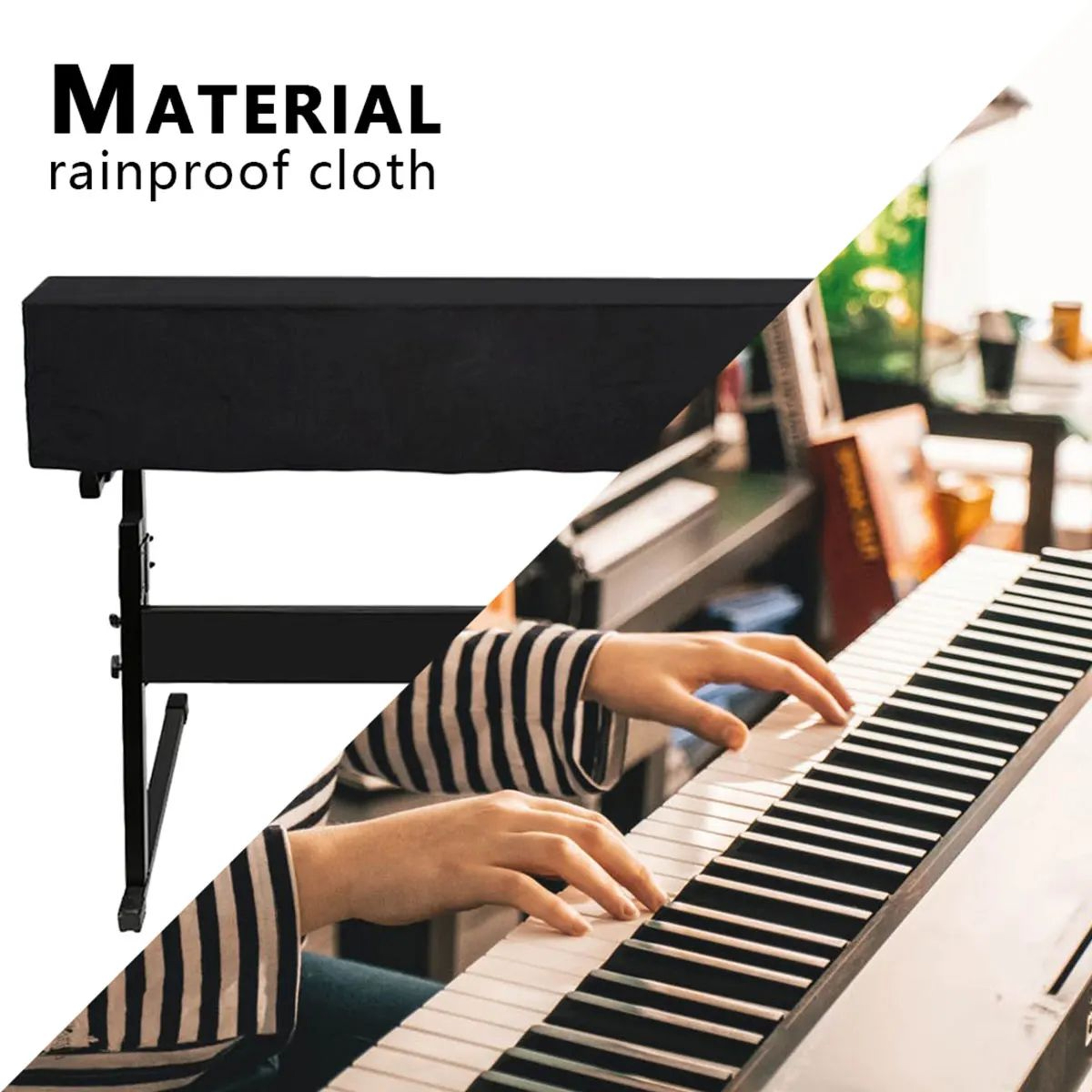 Premium 6188Key Digital Piano Dust Cover  Waterproof Protective Keyboard Case 0
