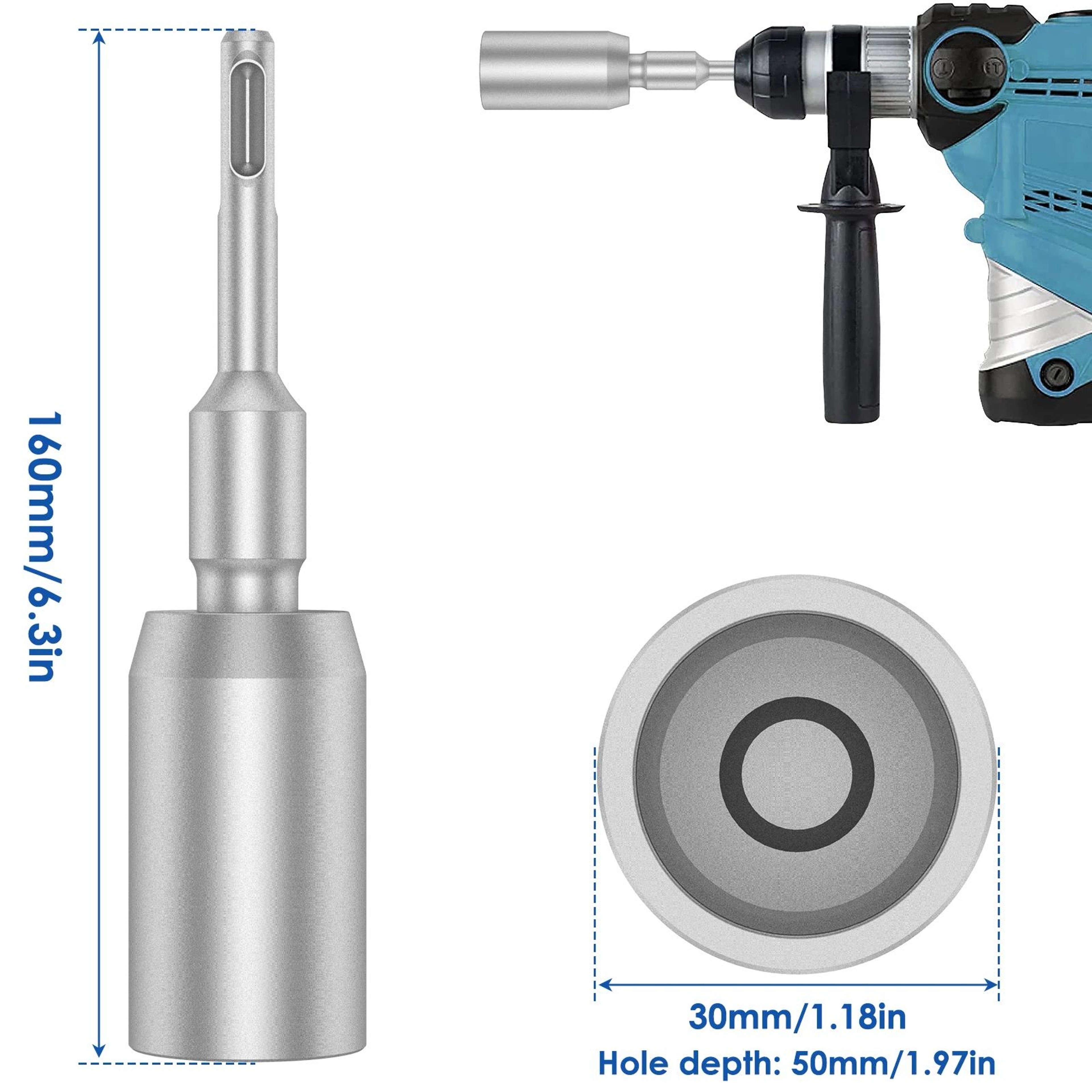 Precision Ground Rod Master  HeavyDuty SDS Plus Ground Rod Driver 9