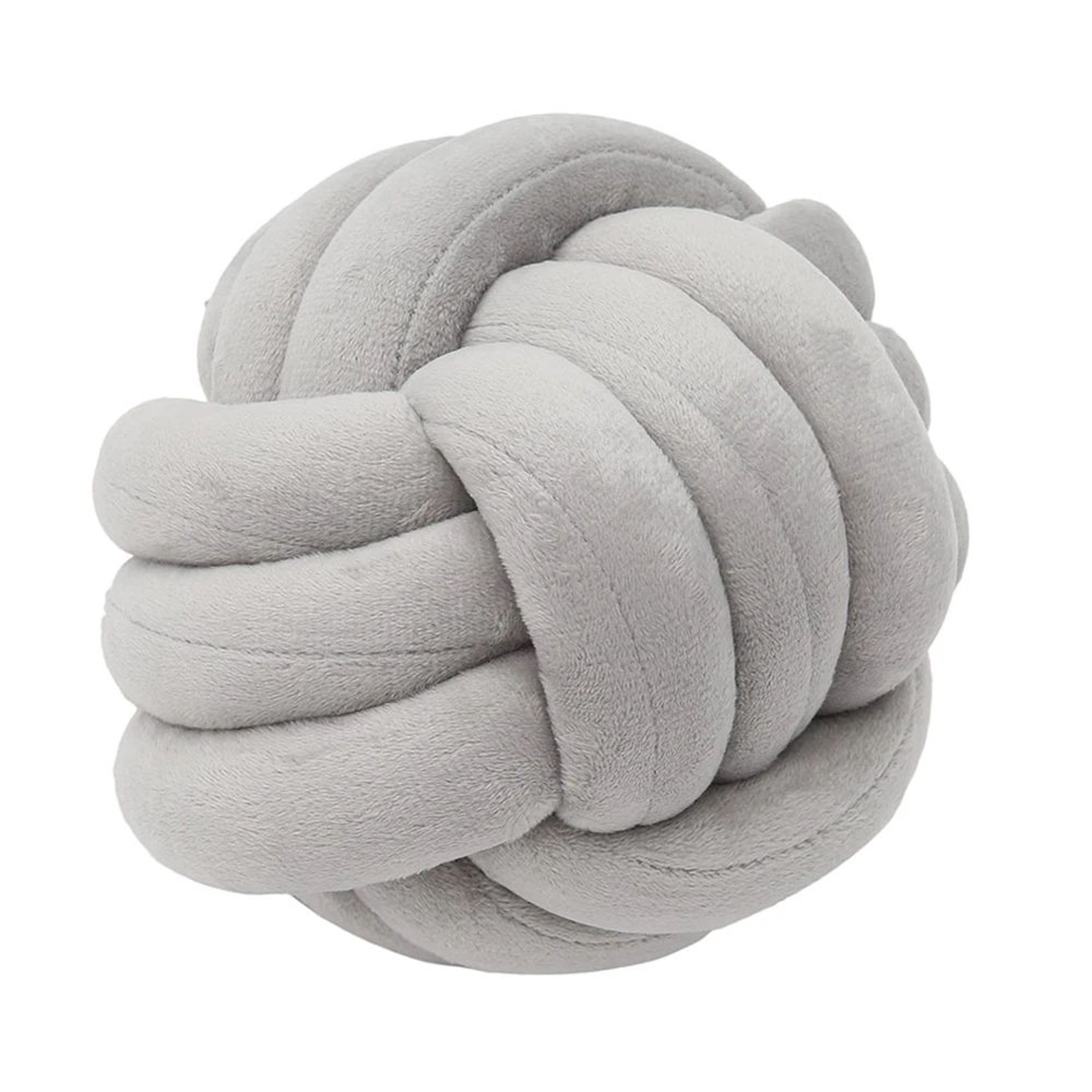 UltraSoft Knotted Ball Pillow  HandWoven Round Lamb Plush Throw Cushion For Sofa Bed  Kids Room 6